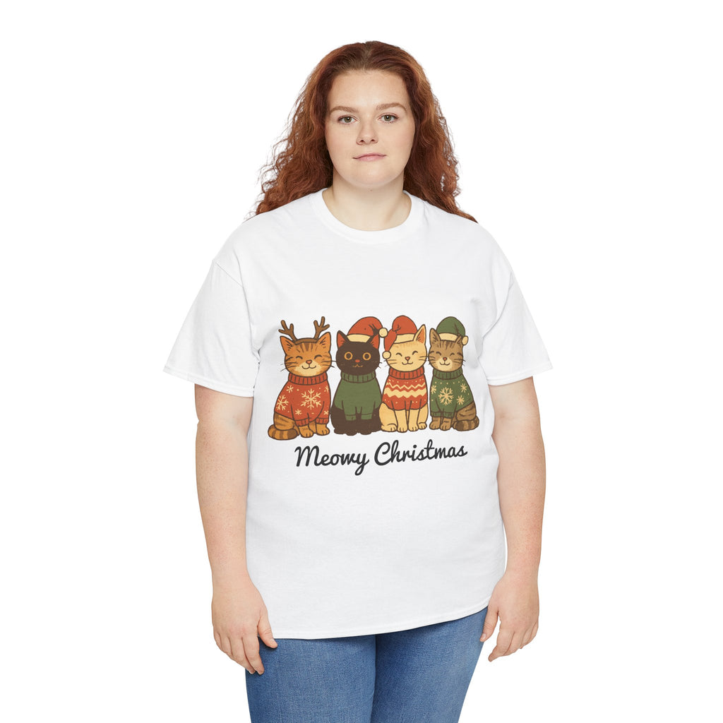 Christmas Cats Unisex Cotton Tee