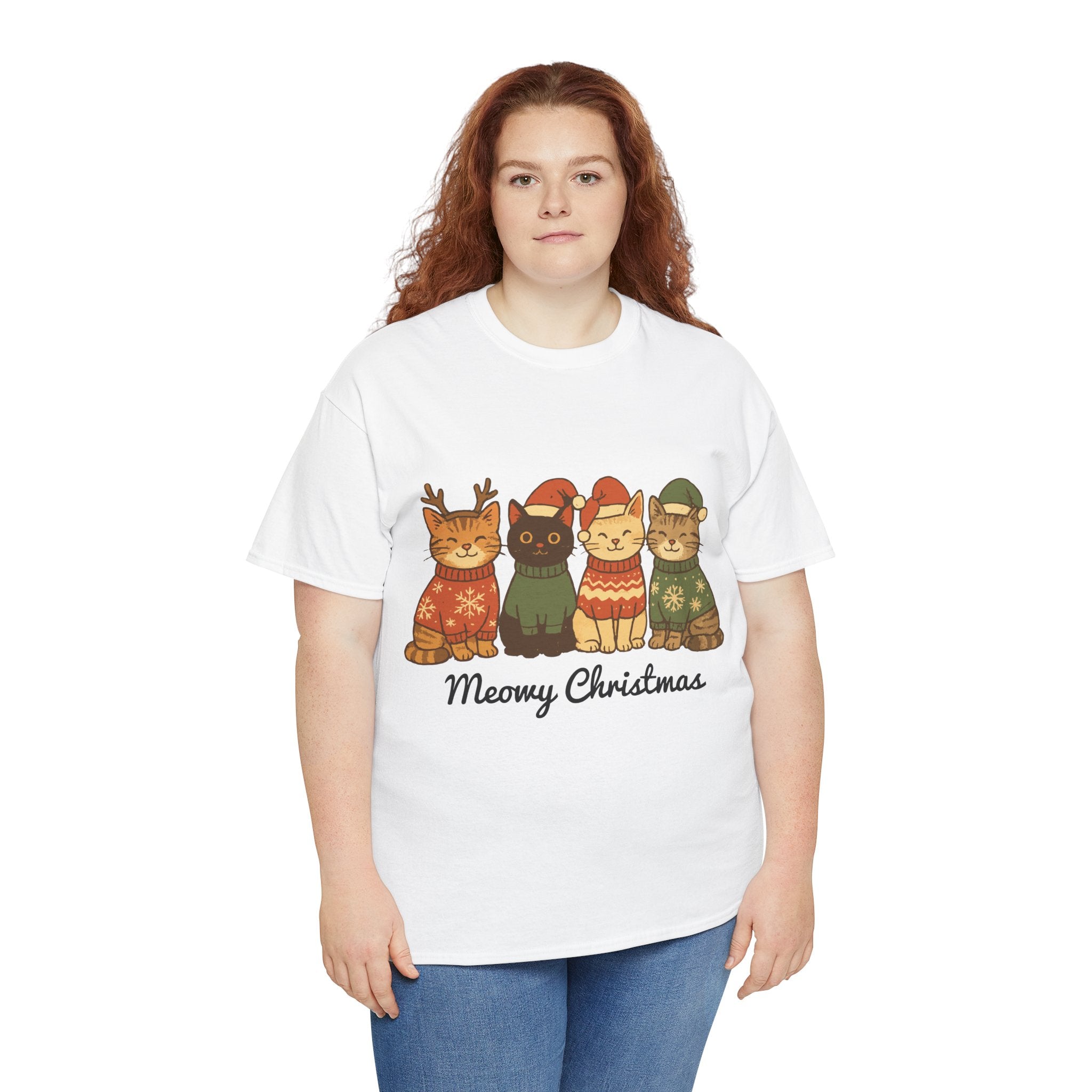 Christmas Cats Unisex Cotton Tee