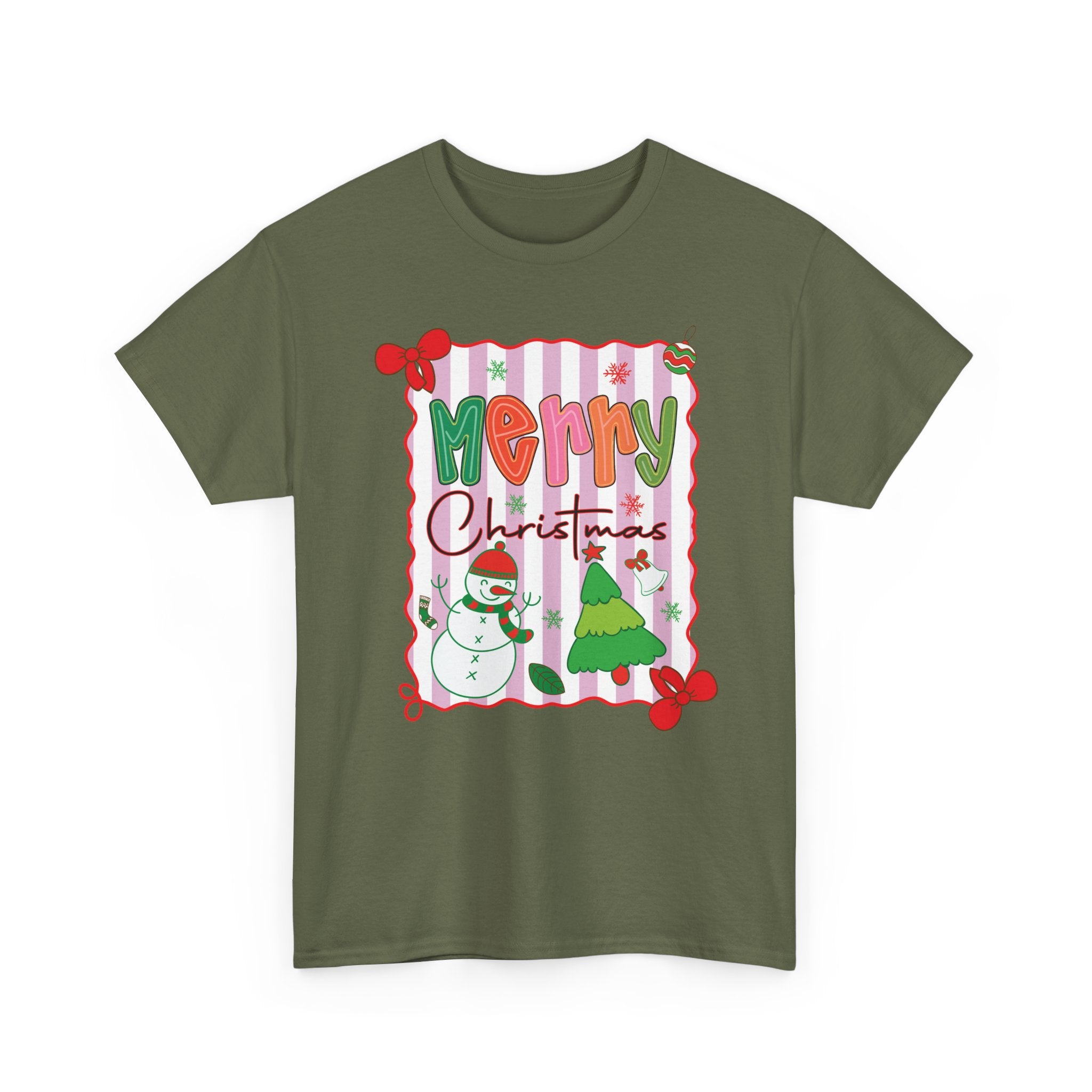 Christmas Snowman Unisex Cotton Tee