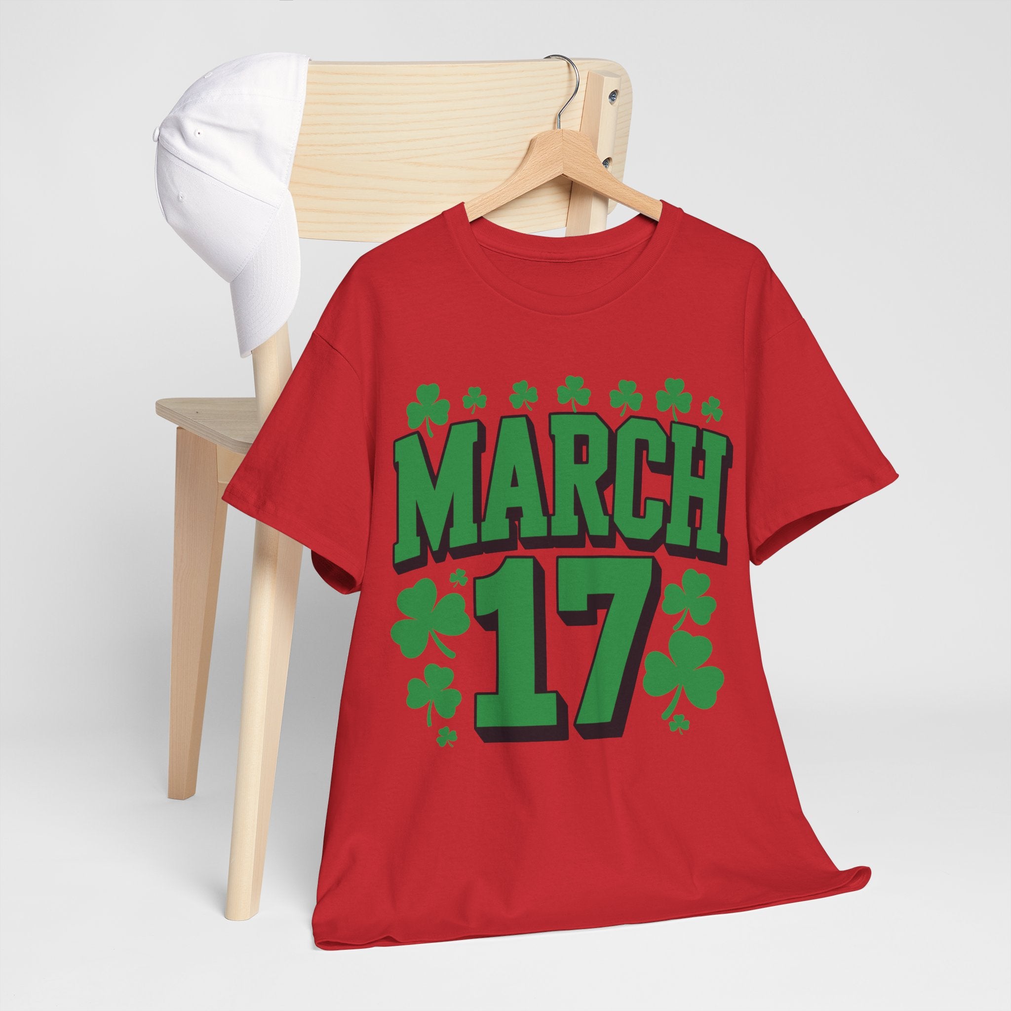 St. Patrick’s Day March 17 Shamrock Unisex Cotton T‑Shirt