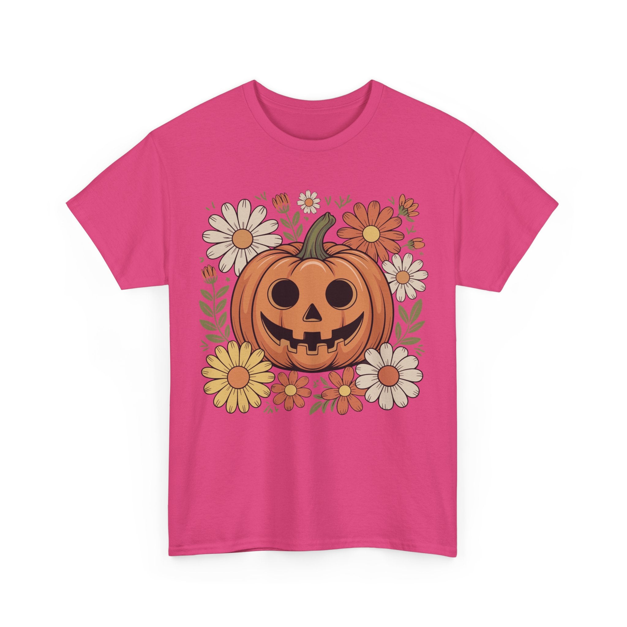 Halloween Pumpkin Unisex Cotton Tee
