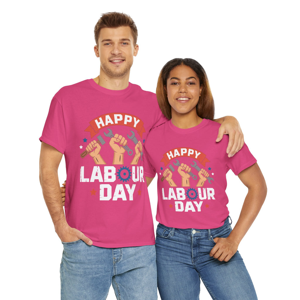 Happy US Labour Day Unisex Heavy Cotton T-Shirt