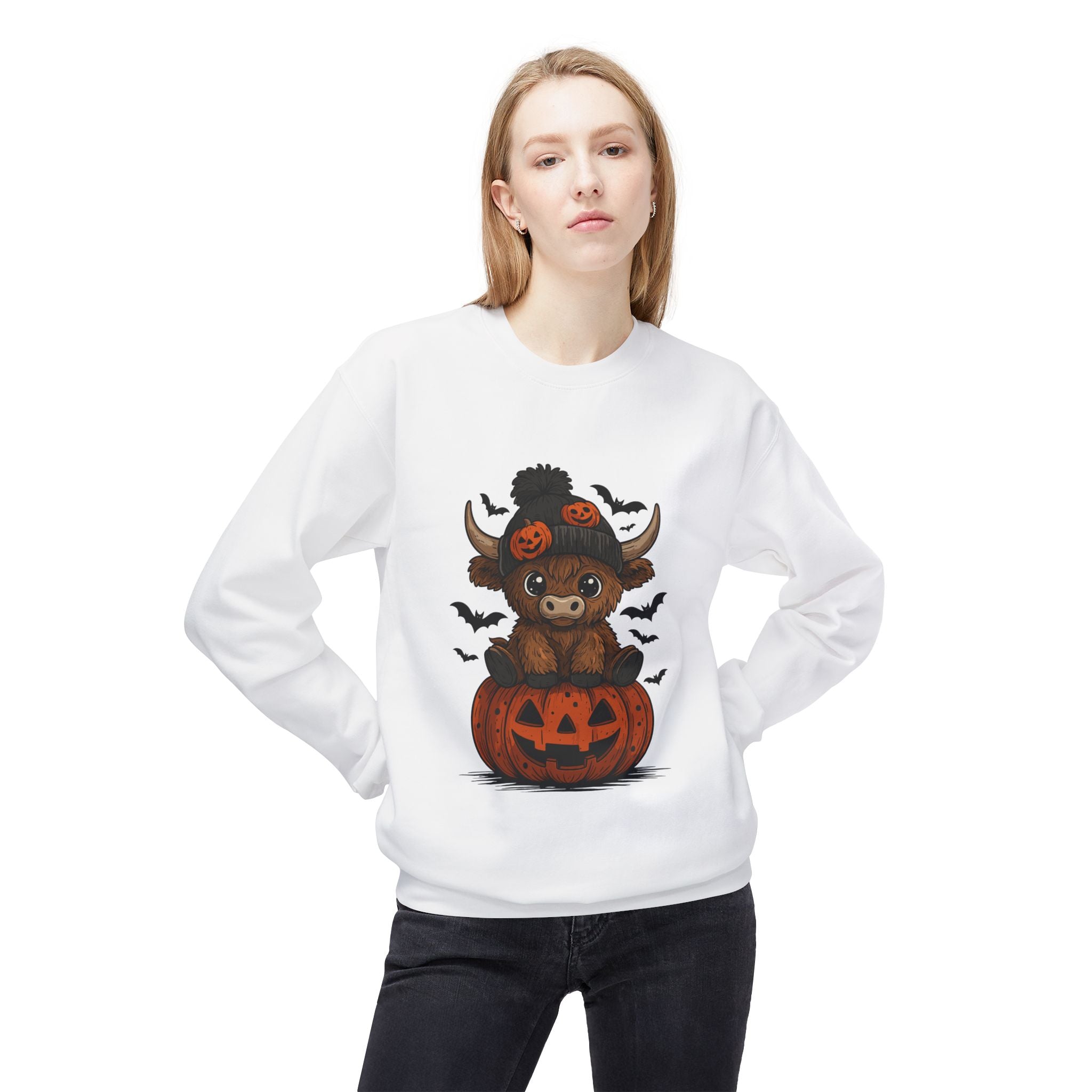 Halloween Bear Unisex Fleece Sweatshirt