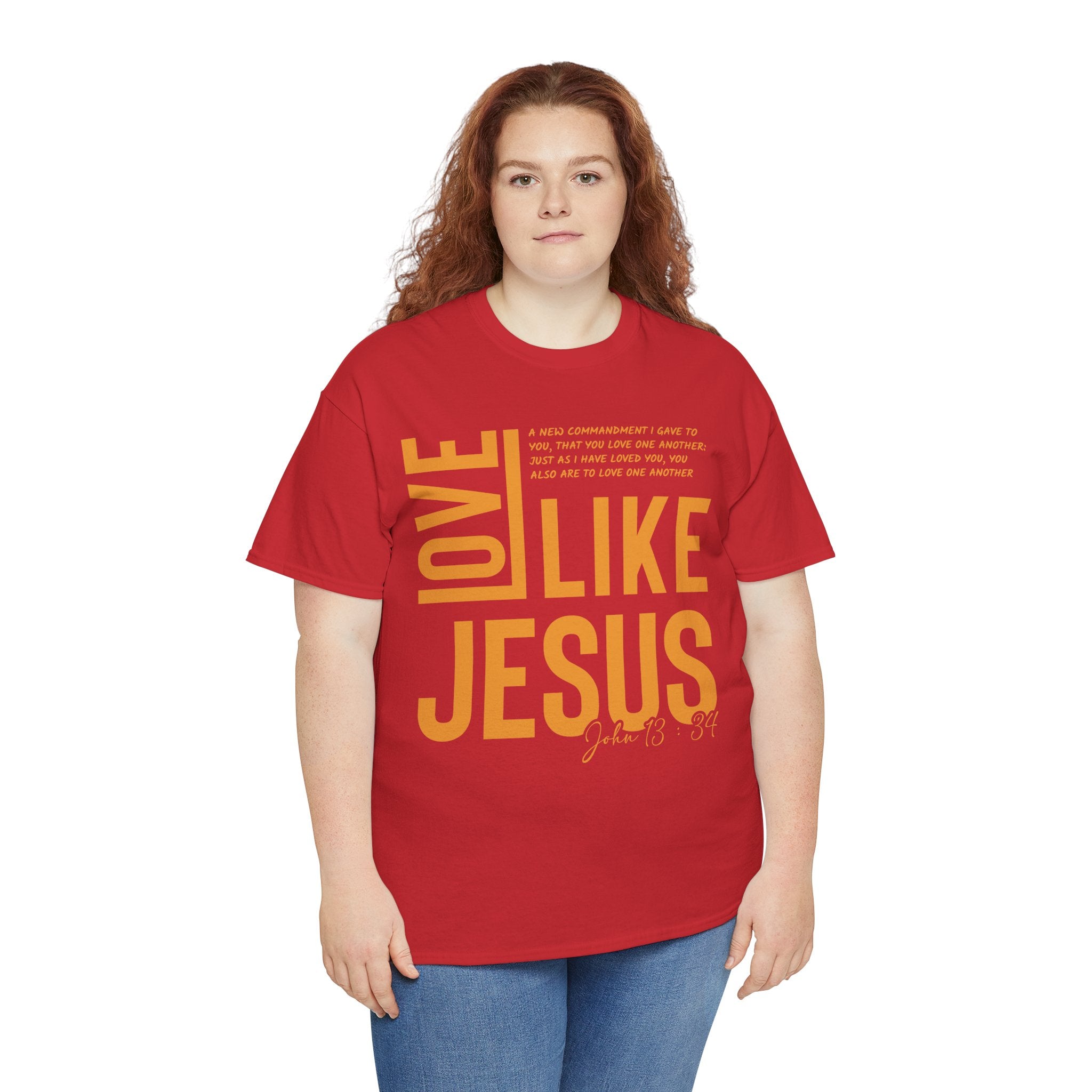 Love Like Jesus T-Shirt — John 13:34 Christian Unisex Cotton Tee