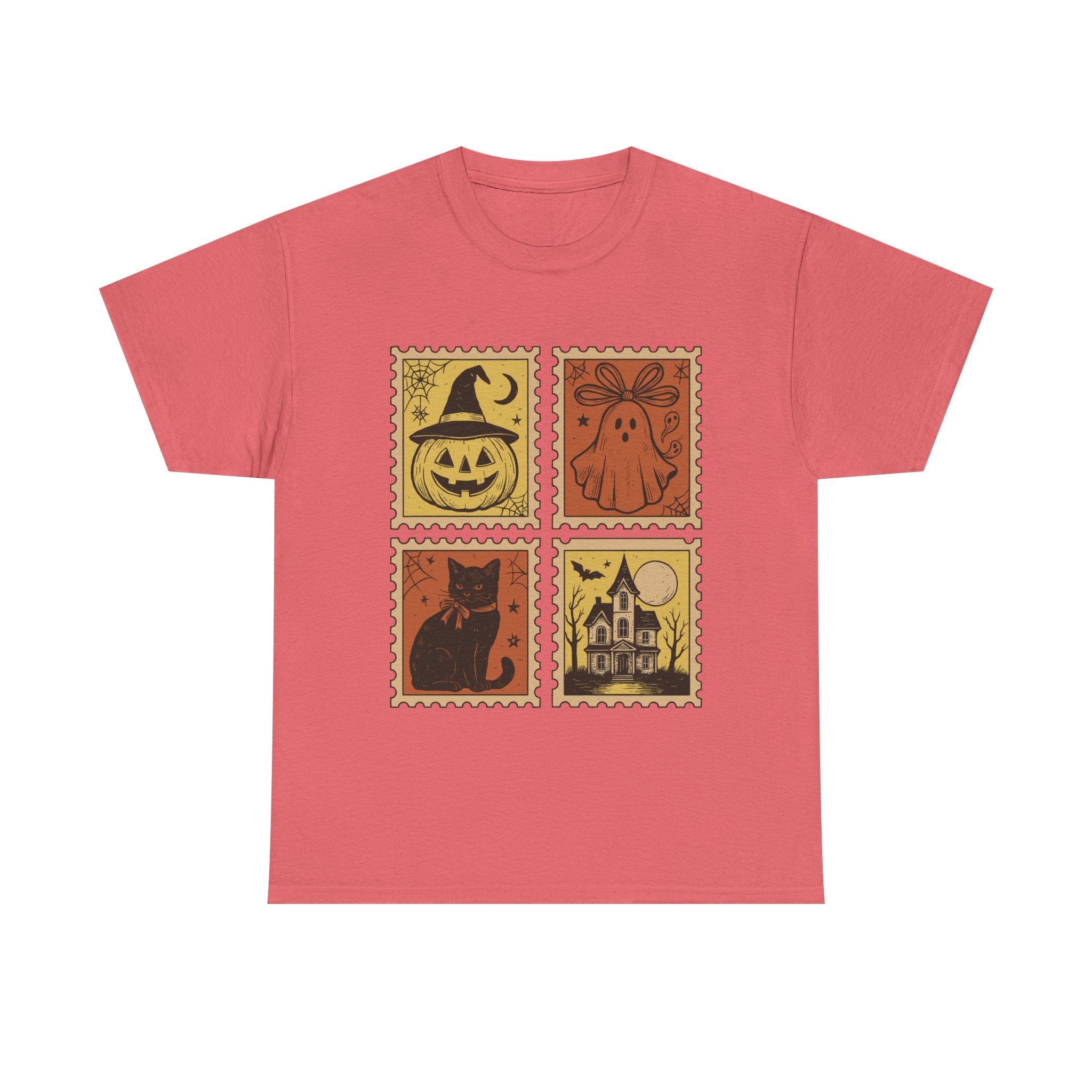 Halloween Stamp Design Unisex Heavy Cotton Tee