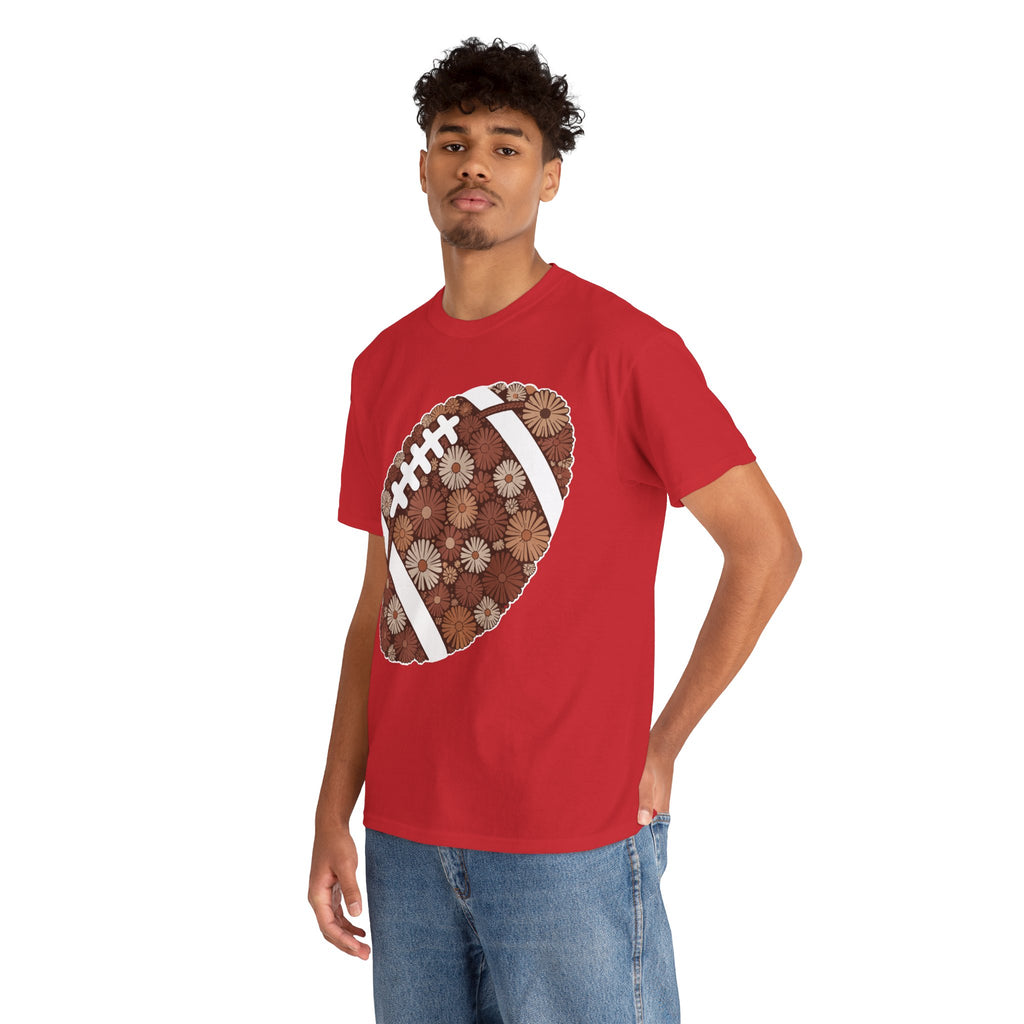 Game Day Touch Down Football Tee — Helmets, Flags & Cheer Icons Unisex Cotton Tee