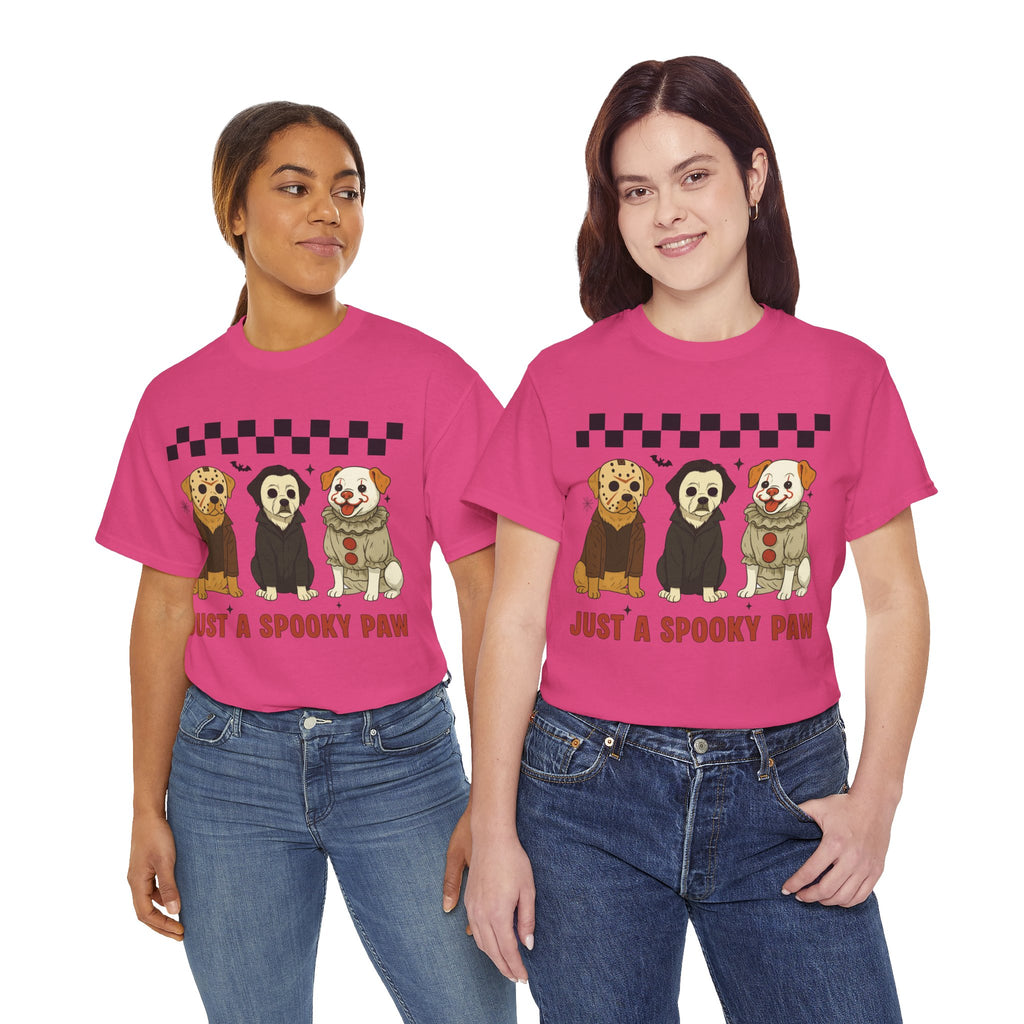 Halloween "Just A Spooky Paw" Unisex Cotton Tee