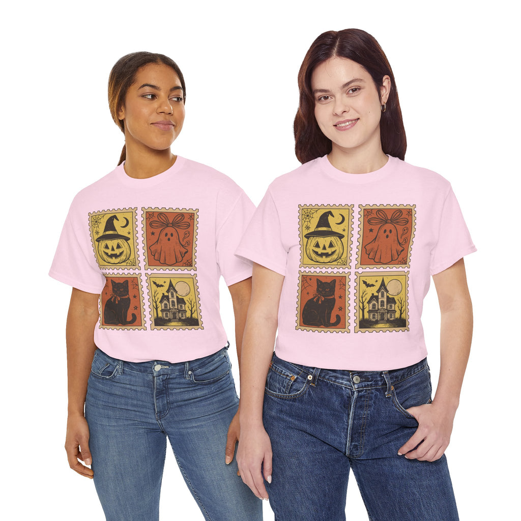 Halloween Stamp Collection Unisex Cotton Tee
