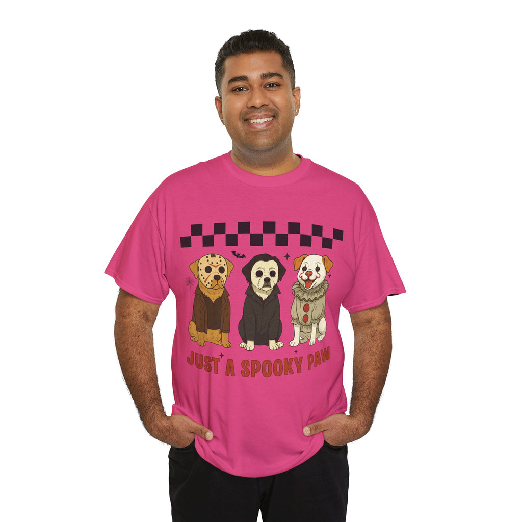 Halloween "Just A Spooky Paw" Unisex Cotton Tee