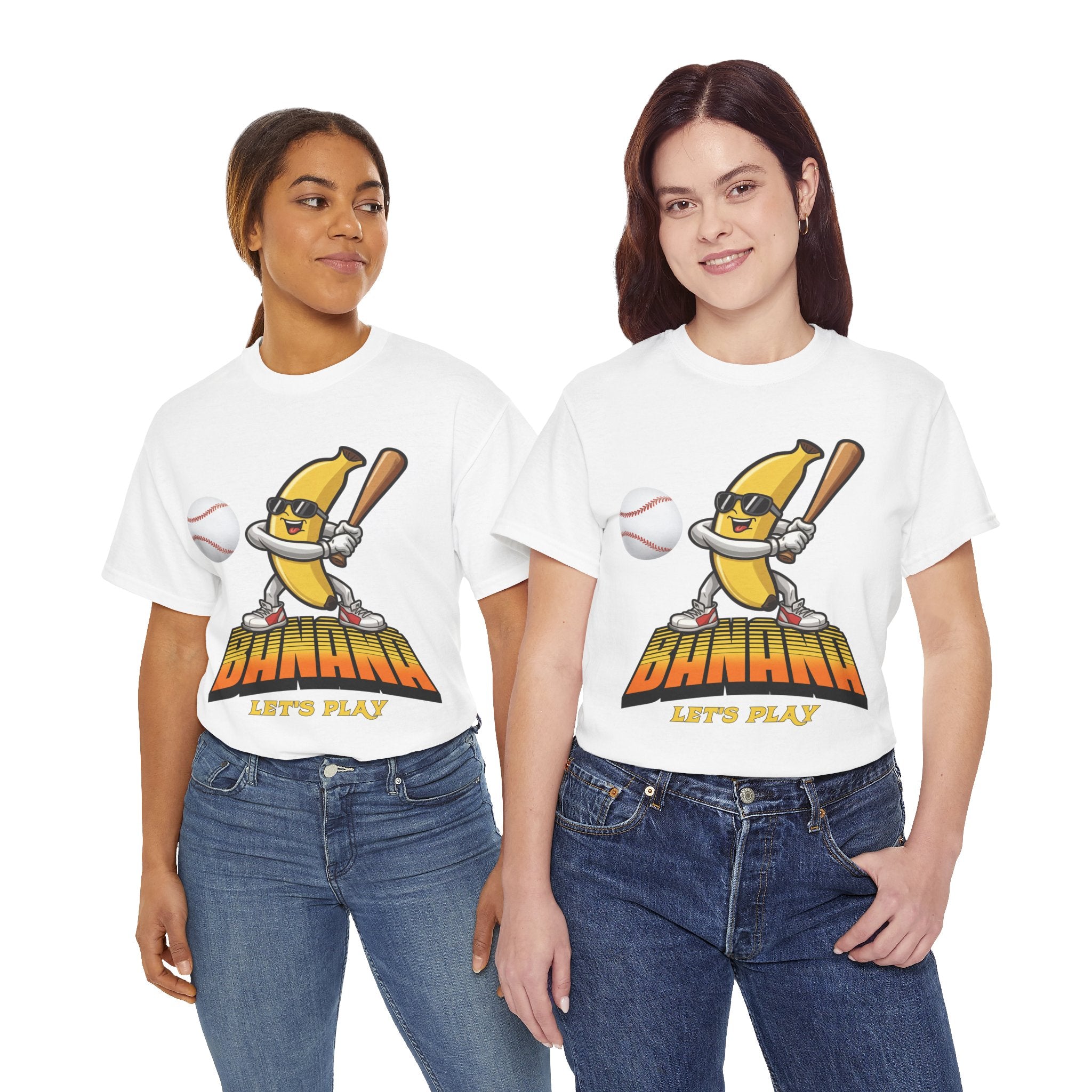 Banana Playing Baseball Tee