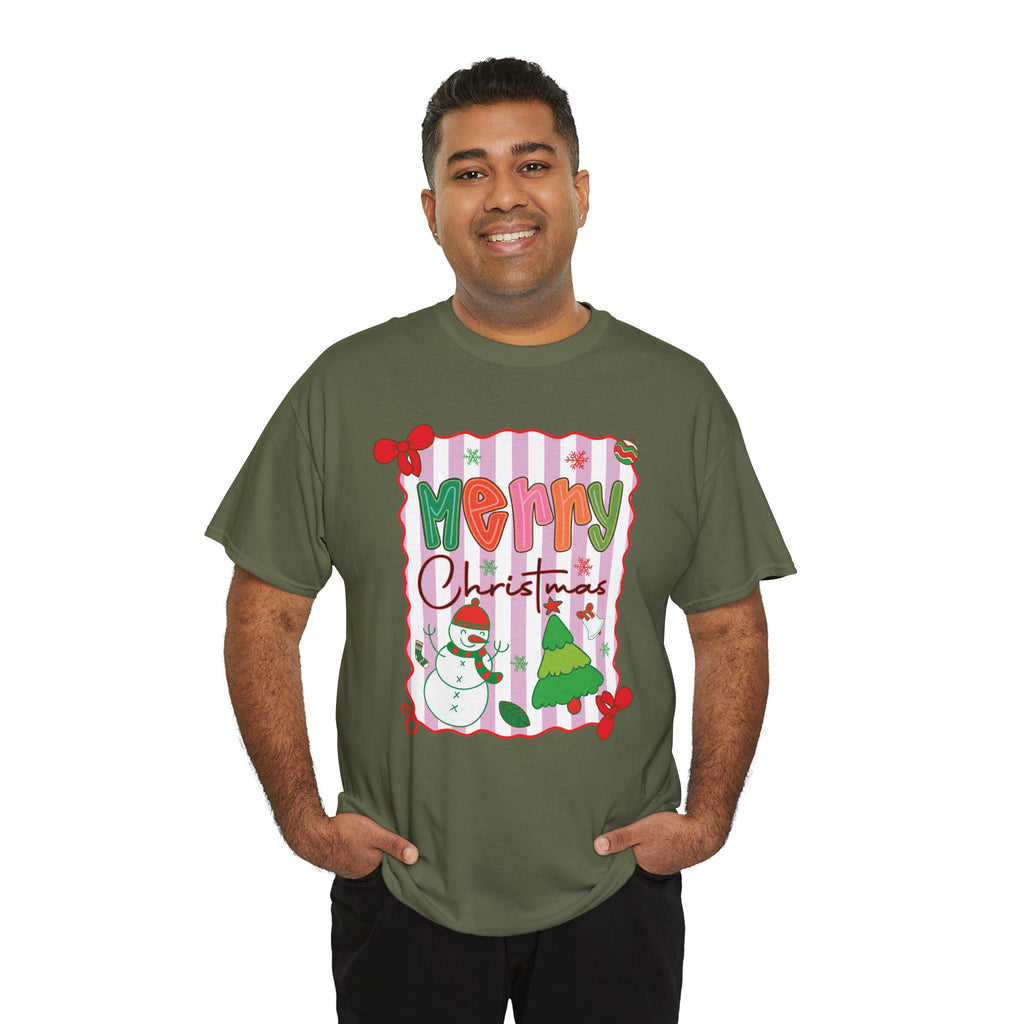 Christmas Snowman Unisex Cotton Tee