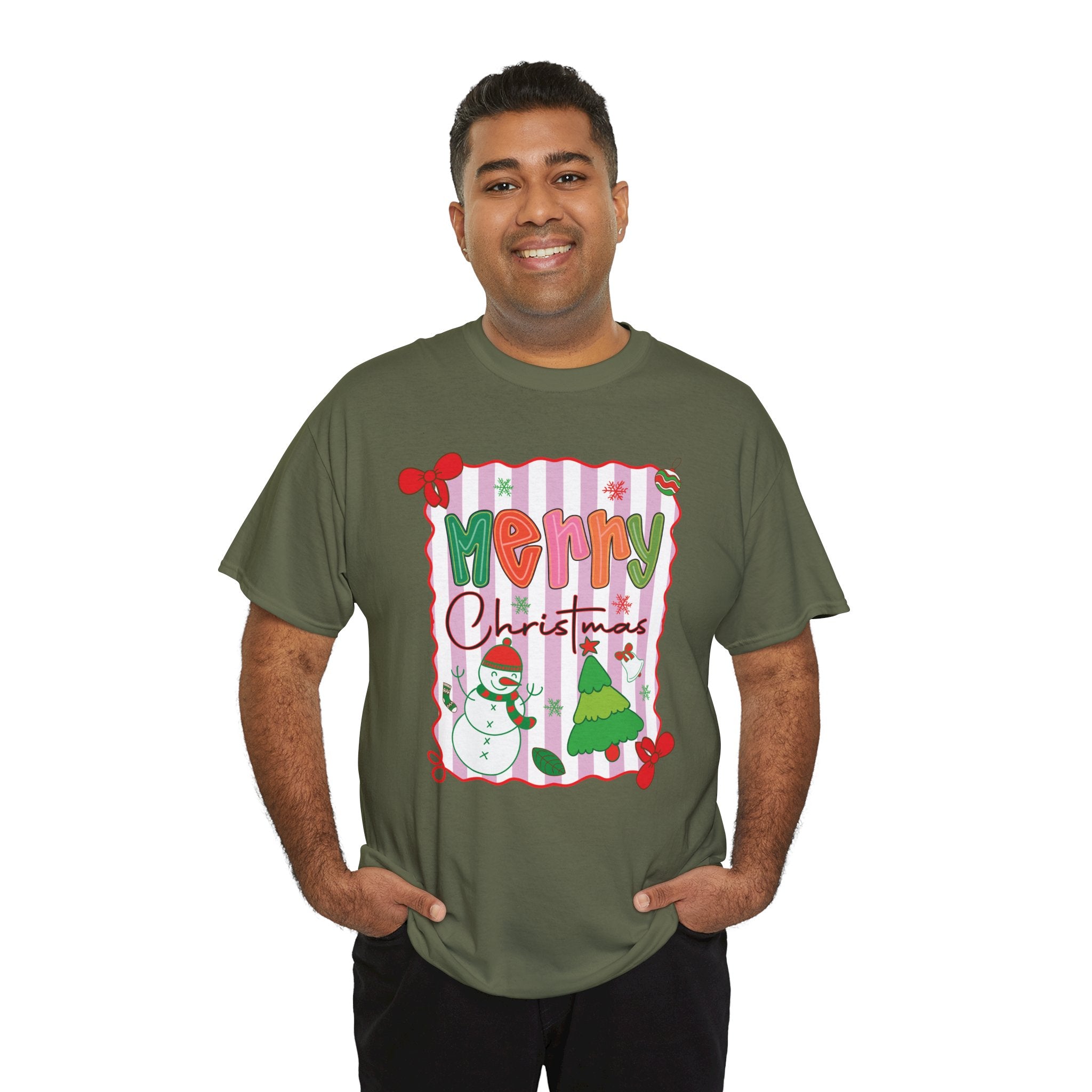 Christmas Snowman Unisex Cotton Tee