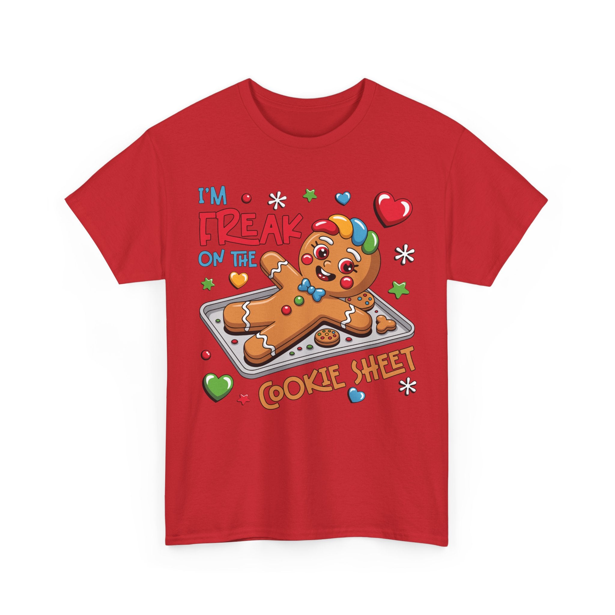 Gingerbread ‘I’m Freak on the Cookie Sheet’ Unisex Cotton Tee