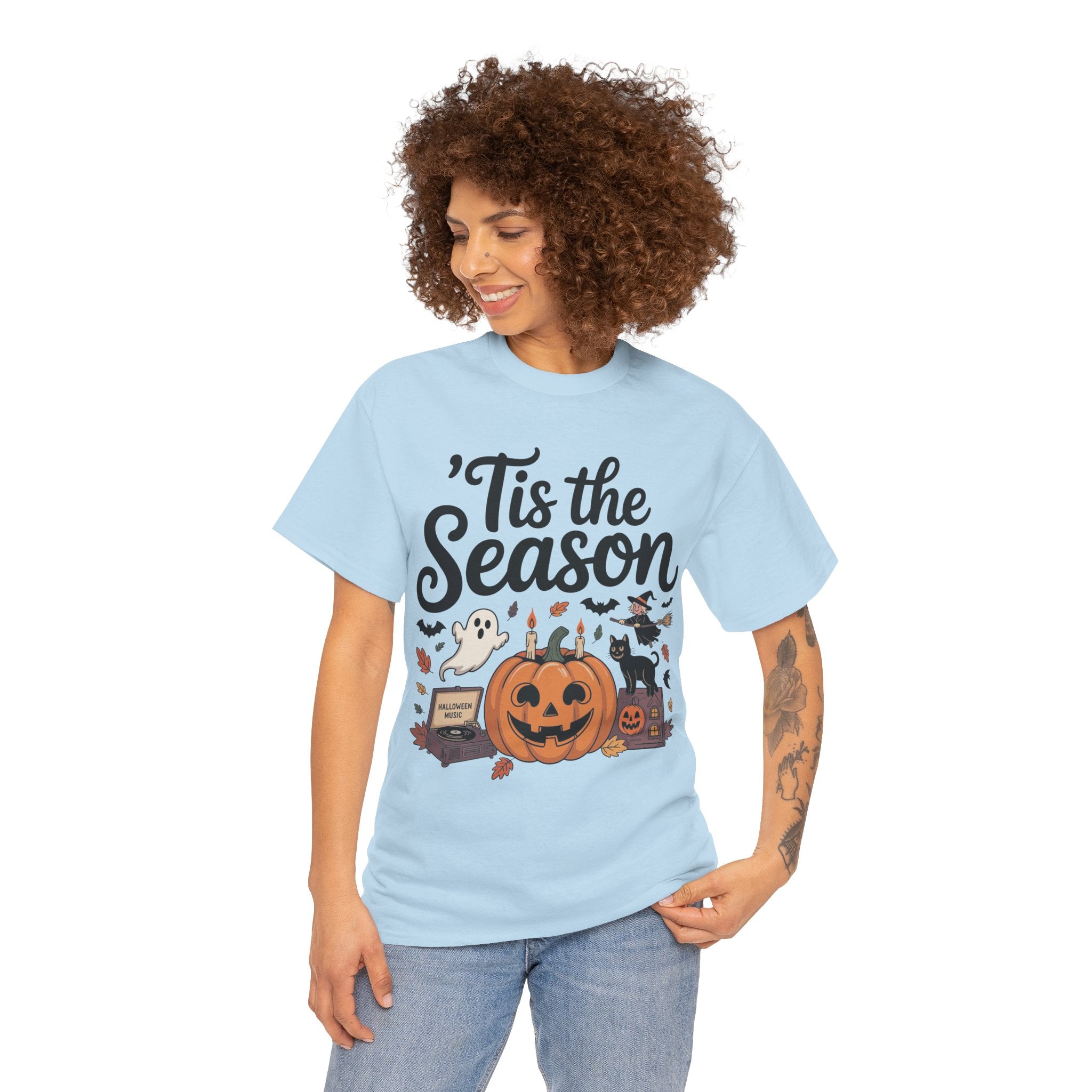 Holiday Season Unisex Cotton T-Shirt - Tis the Season Design