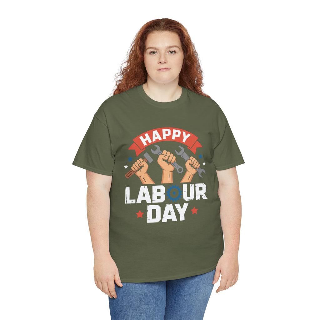Happy US Labour Day Unisex Heavy Cotton T-Shirt