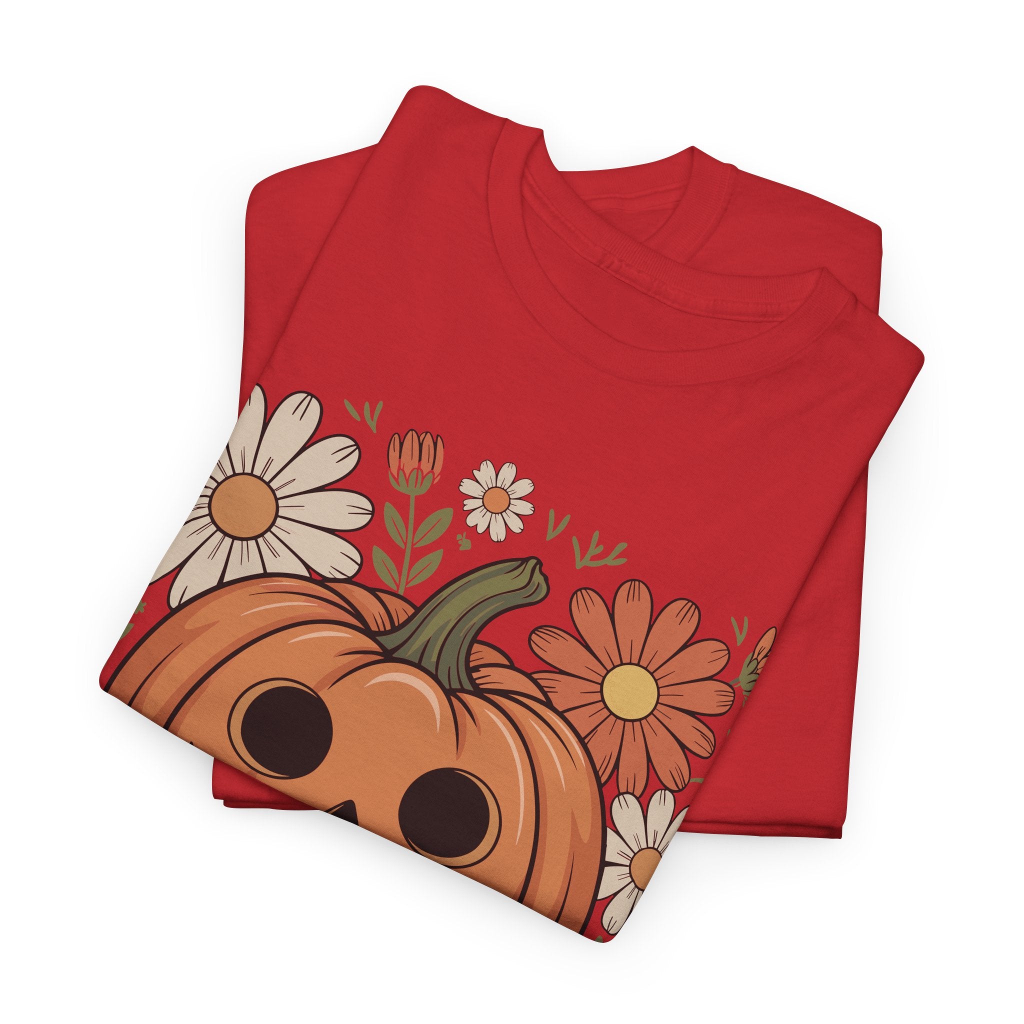 Halloween Pumpkin Unisex Cotton Tee