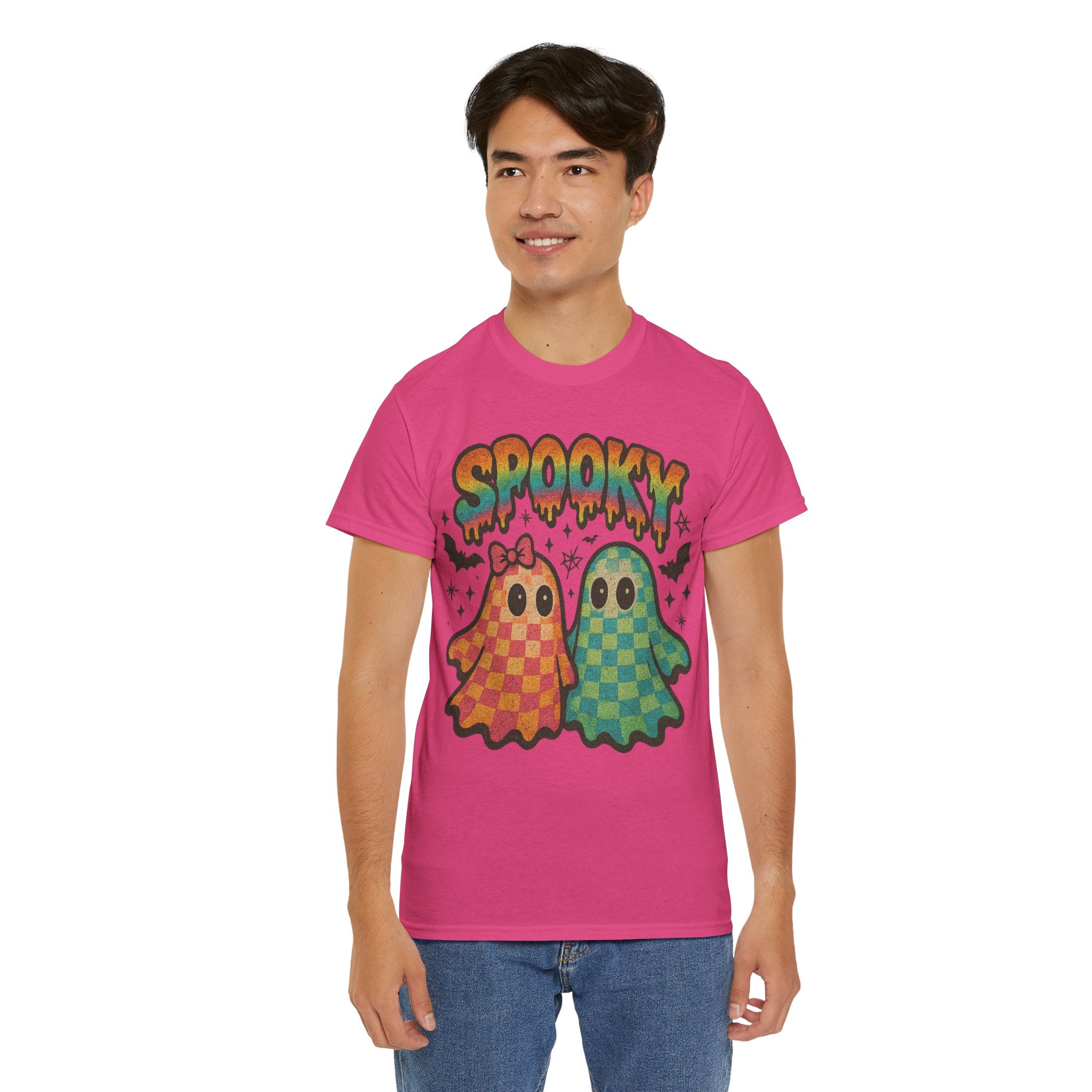 Spooky Pastel Ghosts Unisex Cotton Tee