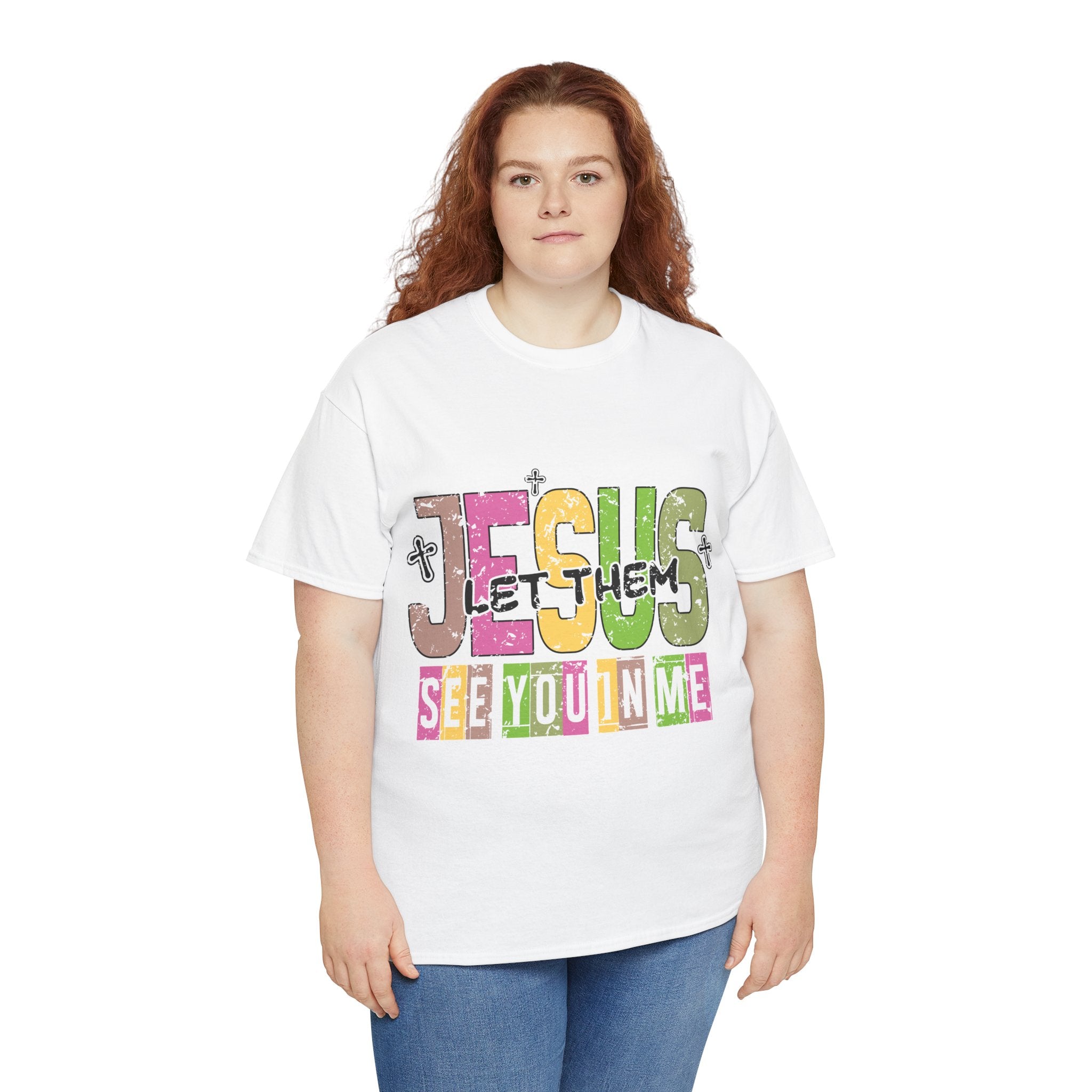 Jesus ‘See You In Me’ Distressed Pastel Unisex Cotton T-Shirt