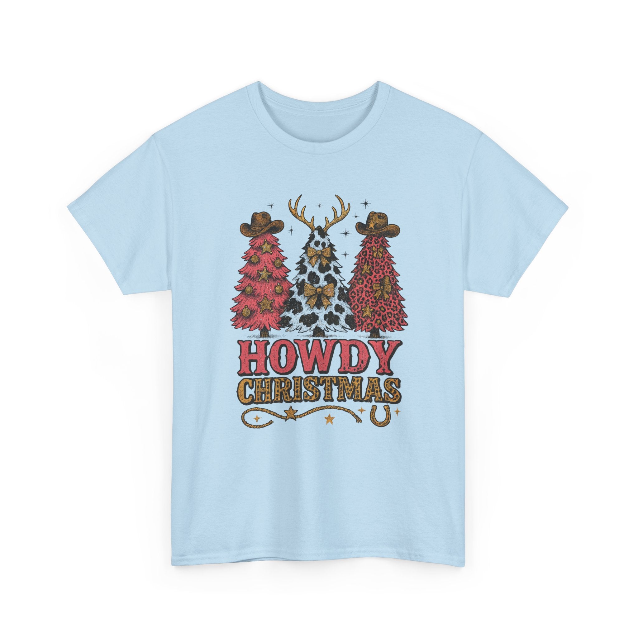 Western Christmas Unisex Cotton Tee