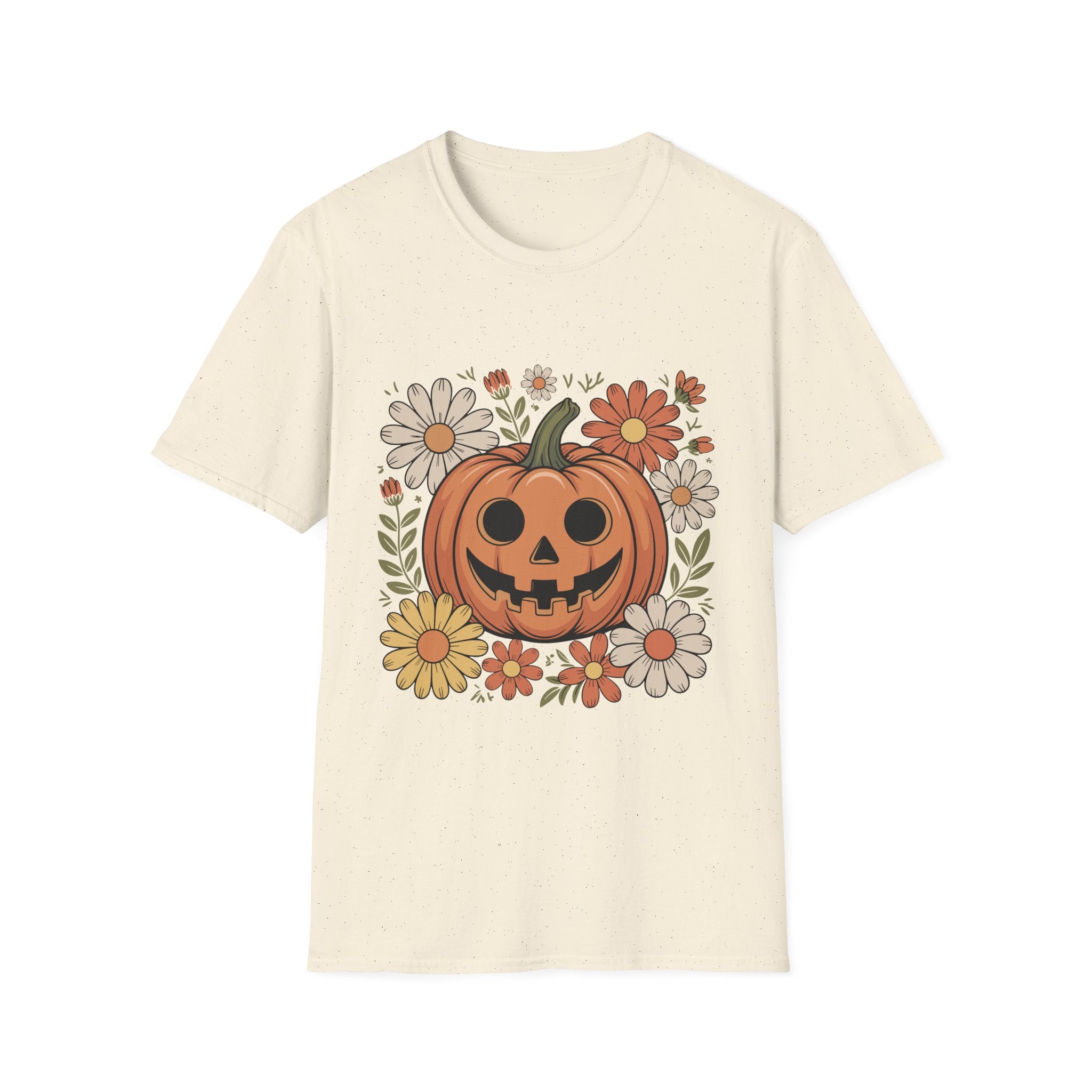 Spooky Floral Pumpkin T-Shirt