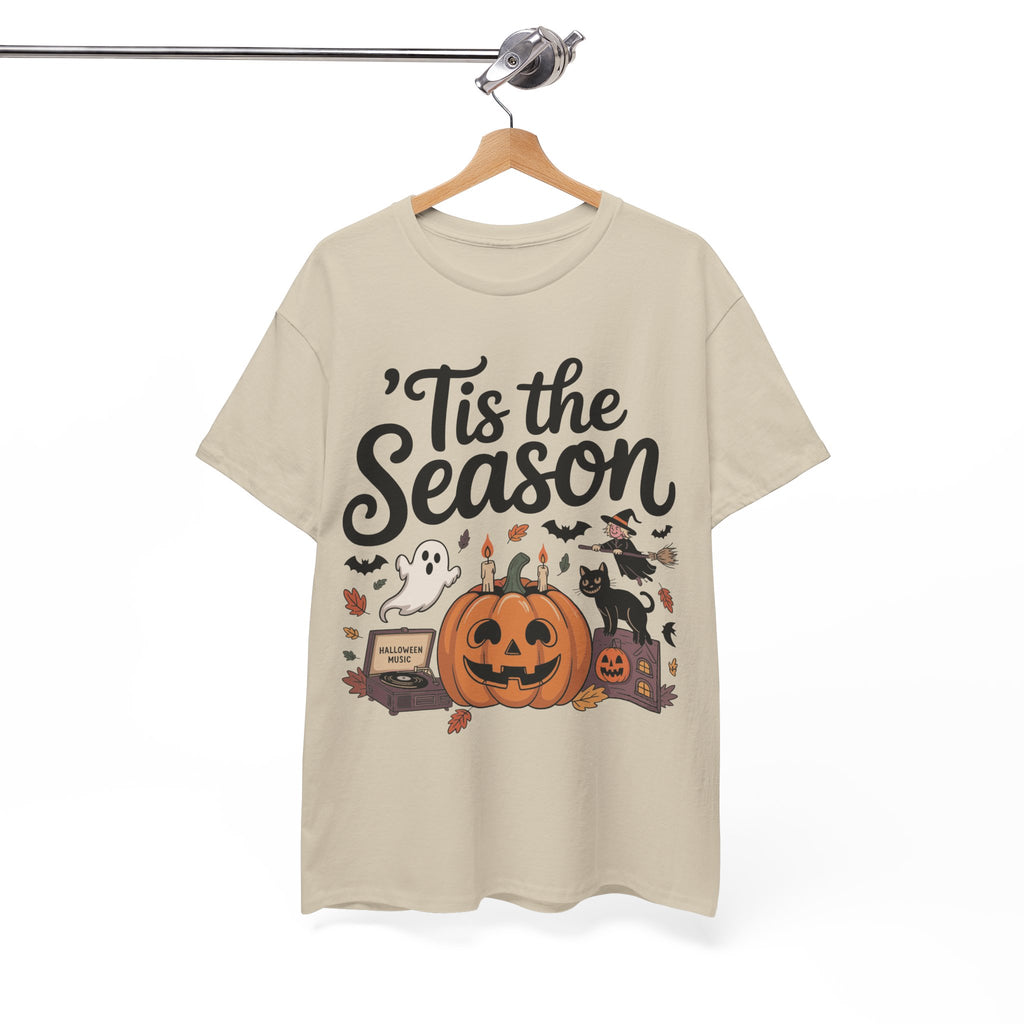 Holiday Season Unisex Cotton T-Shirt - Tis the Season Design