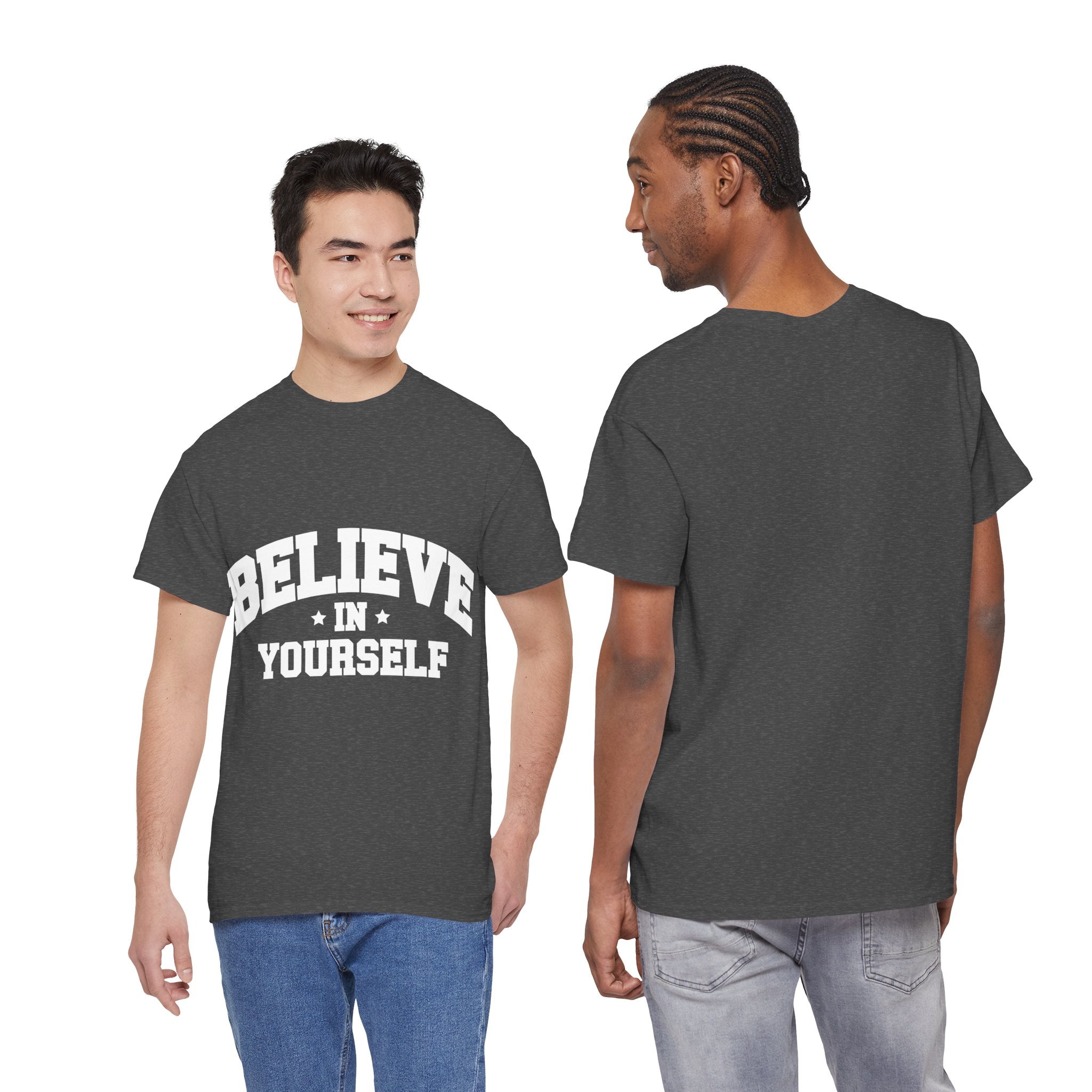 Believe in Yourself Varsity Unisex Cotton Tee