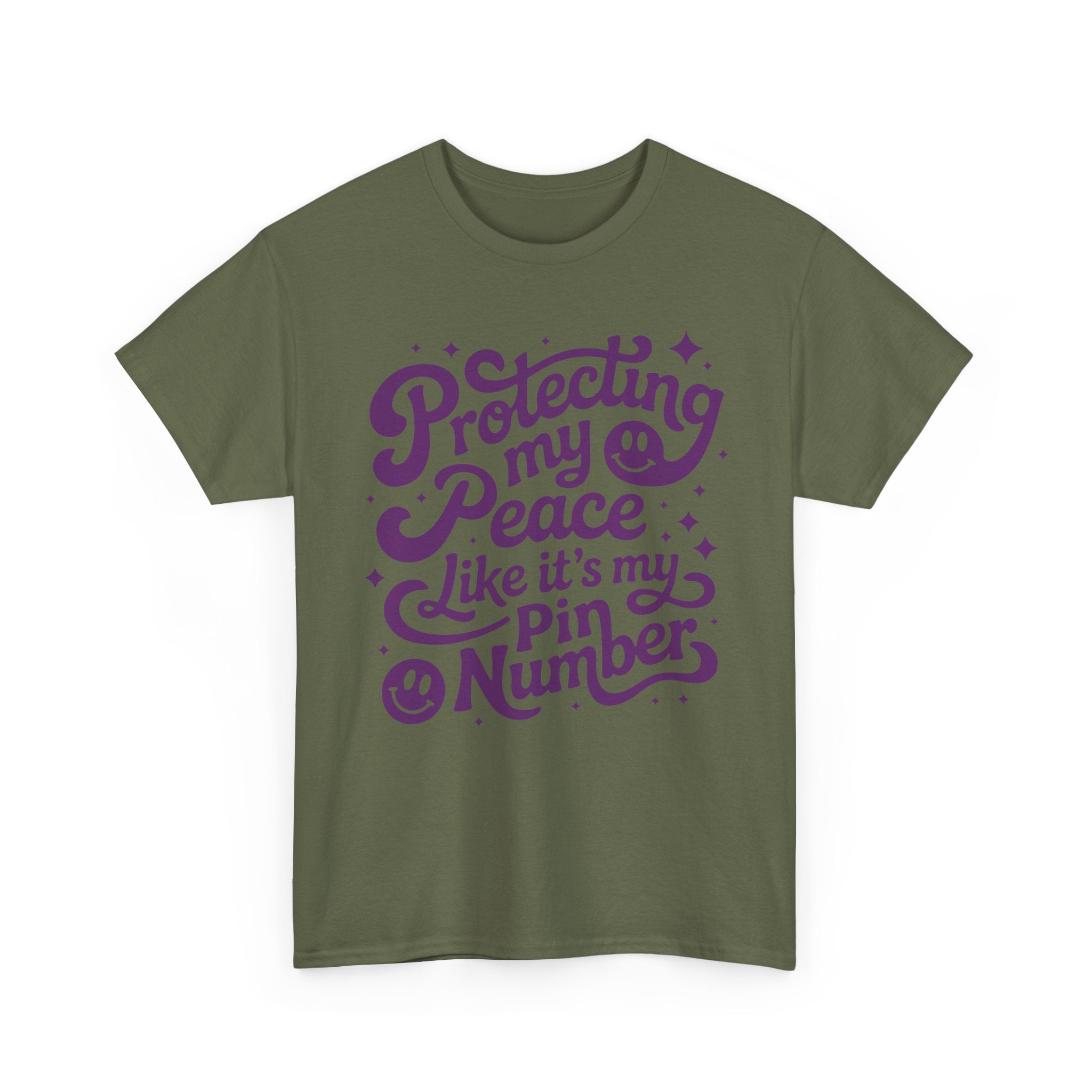 Protecting My Peace Like It’s My PIN Number Tee — Retro Motivational Graphic Unisex Cotton T-Shirt