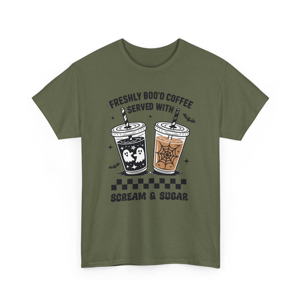 Halloween Iced Coffee Unisex Cotton Tee