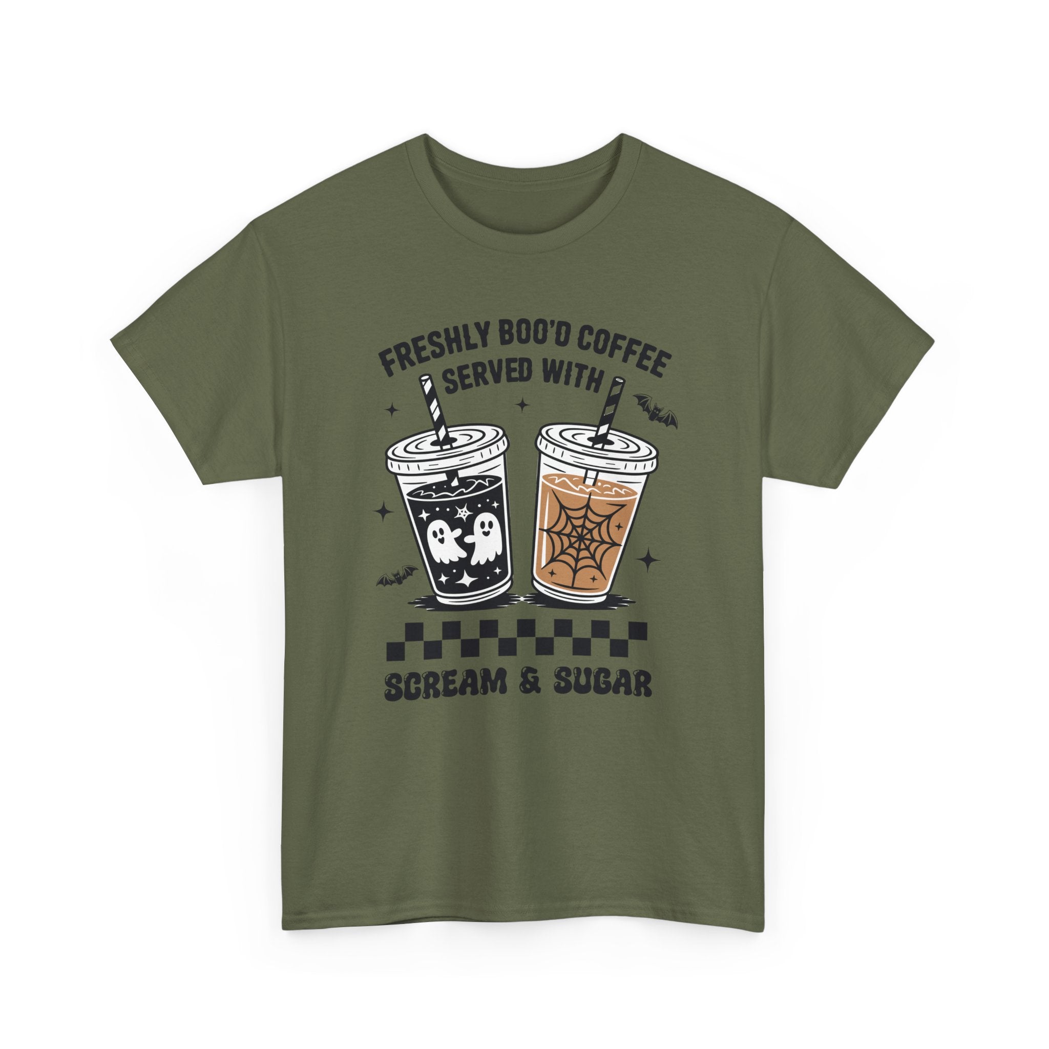 Halloween Iced Coffee Unisex Cotton Tee