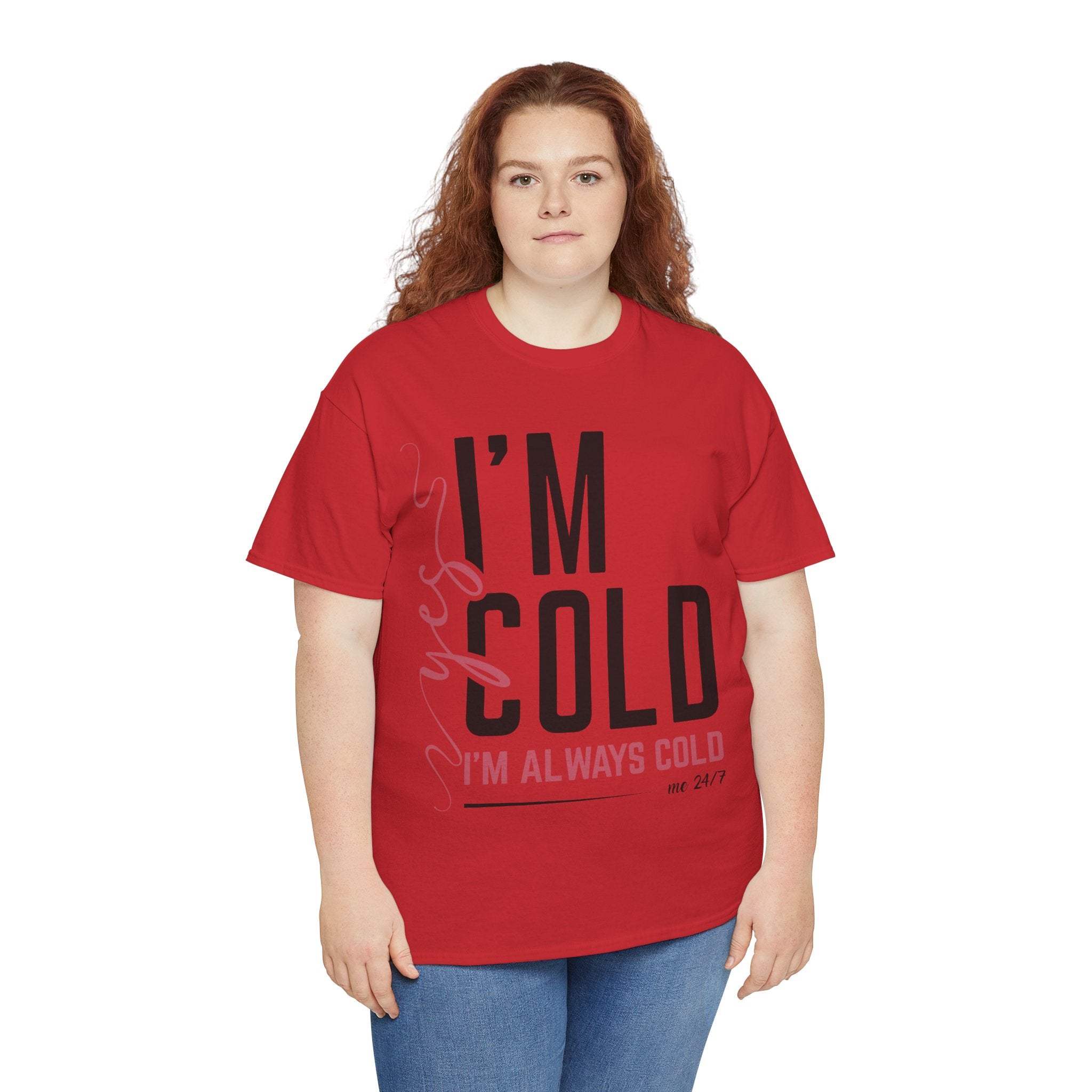 Pink Script Minimalist Unisex Cotton Tee