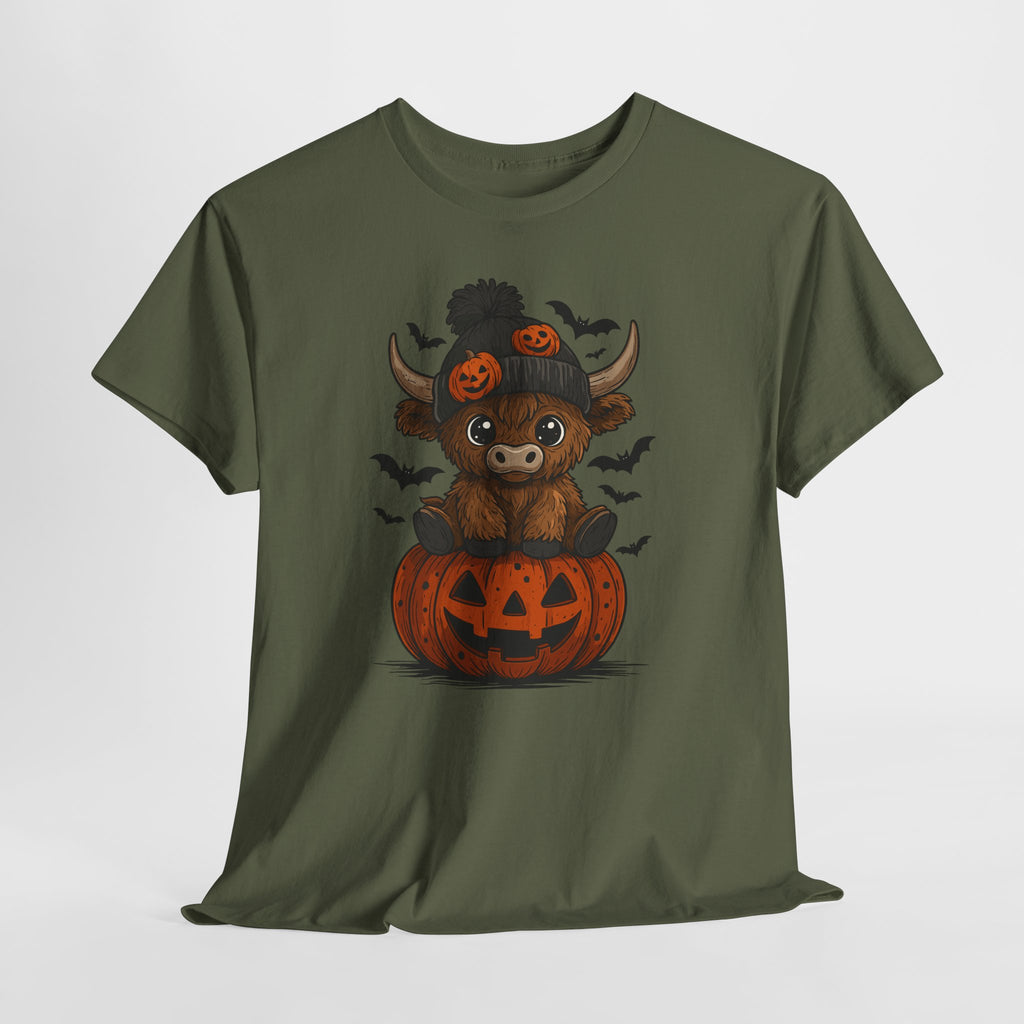 Halloween Cow Unisex Cotton Tshirt