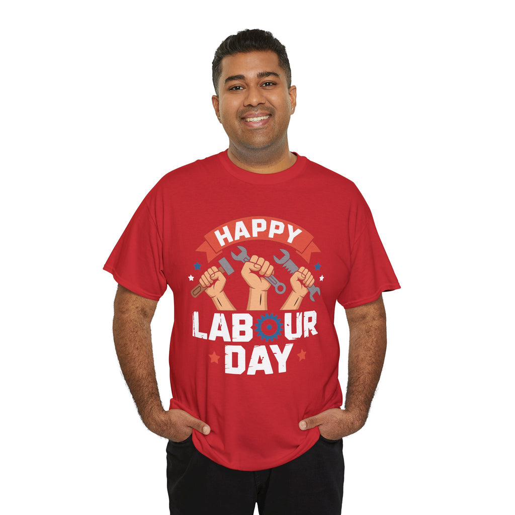 Happy US Labour Day Unisex Heavy Cotton T-Shirt