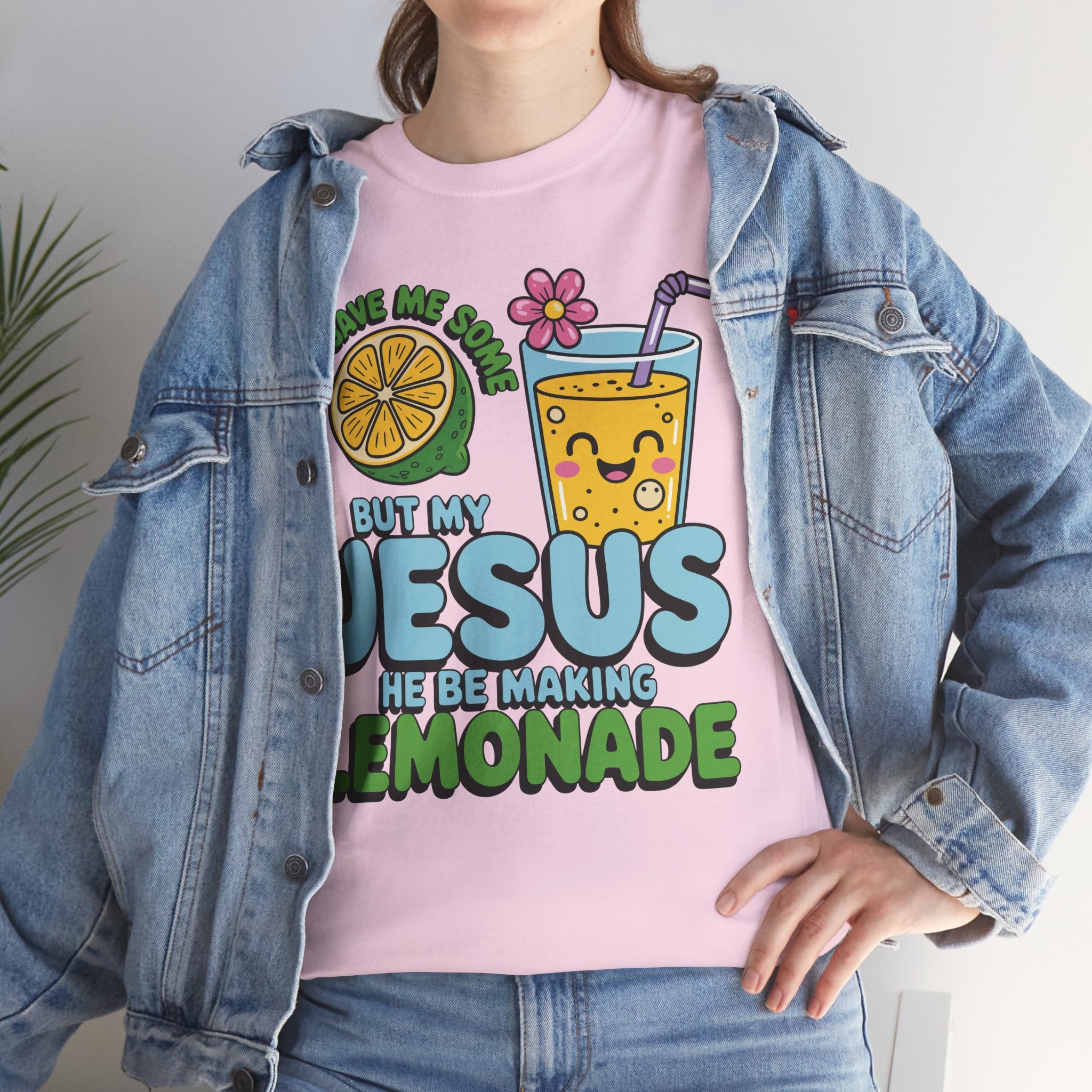 Christian Lemonade T‑Shirt — "Life Gave Me Some Lemons, My Jesus Makes Lemonade"Unisex Cotton Tee