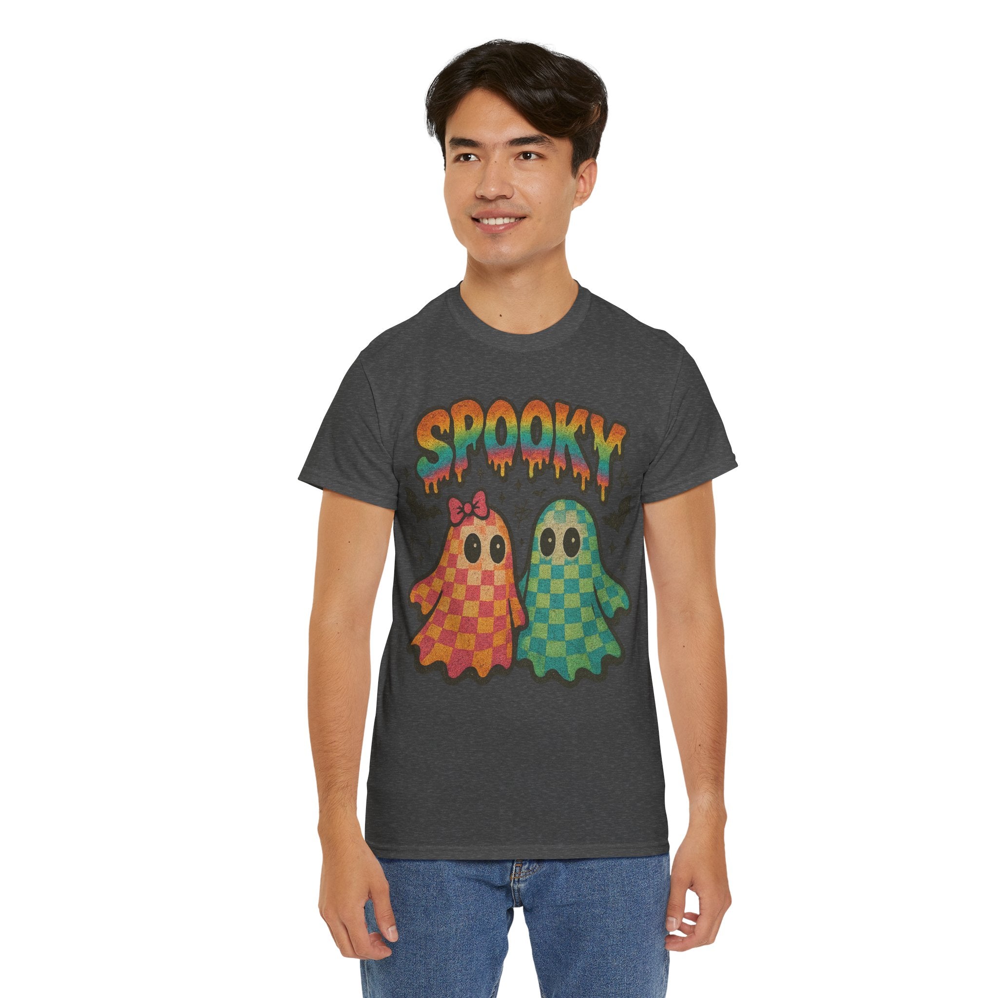 Spooky Pastel Ghosts Unisex Cotton Tee