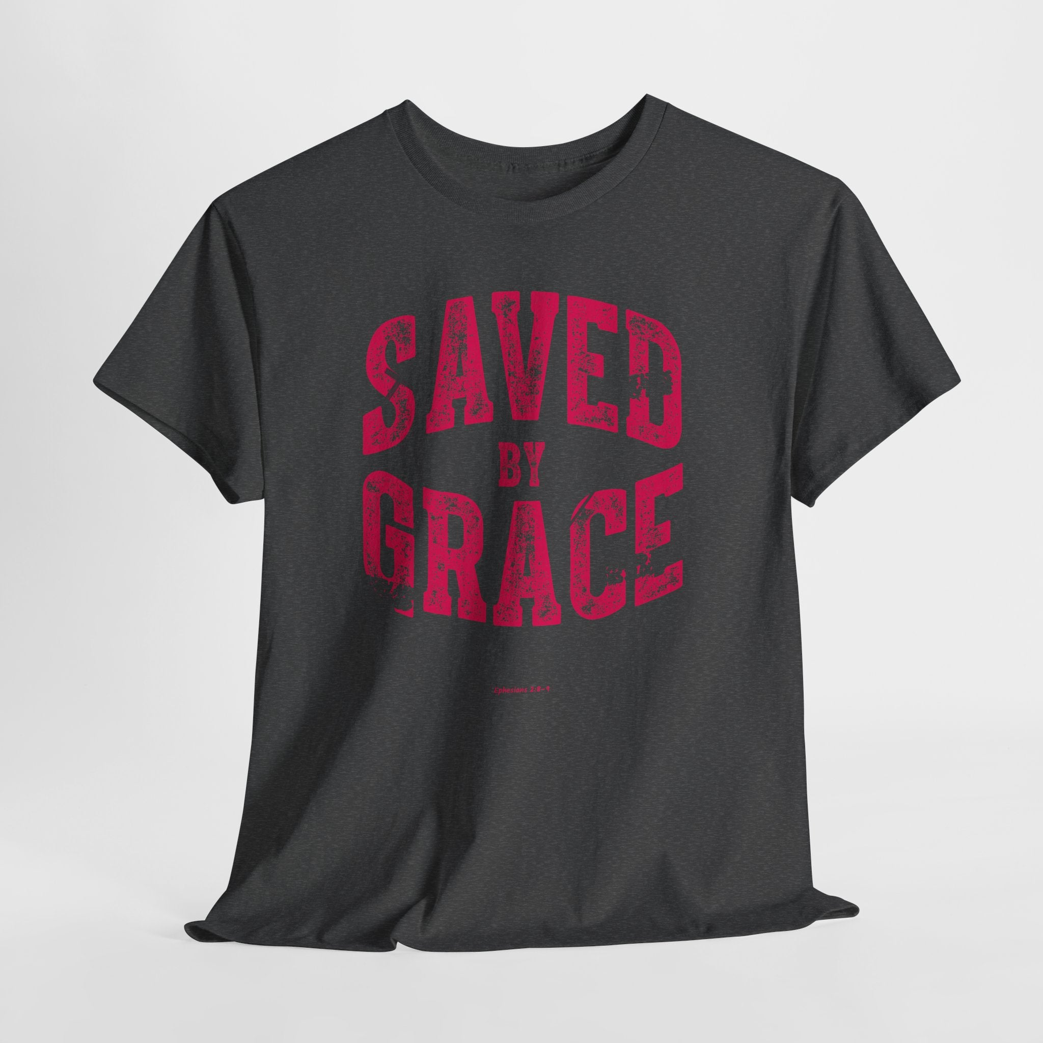 Saved by Grace Ephesians 2:8-9 Unisex Cotton T-Shirt