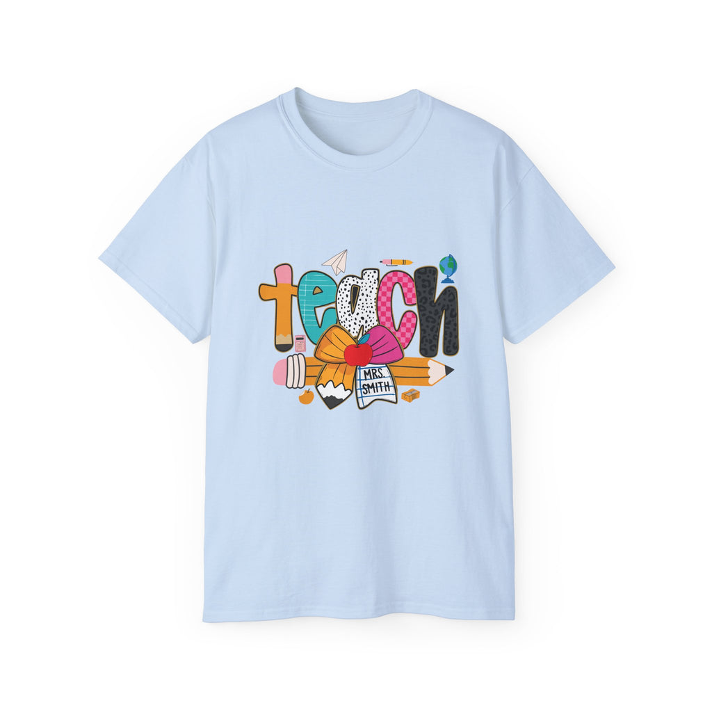 Colorful Teach Graphic Tee for Educators
