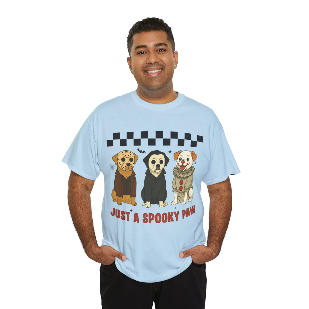 Halloween "Just A Spooky Paw" Unisex Cotton Tee