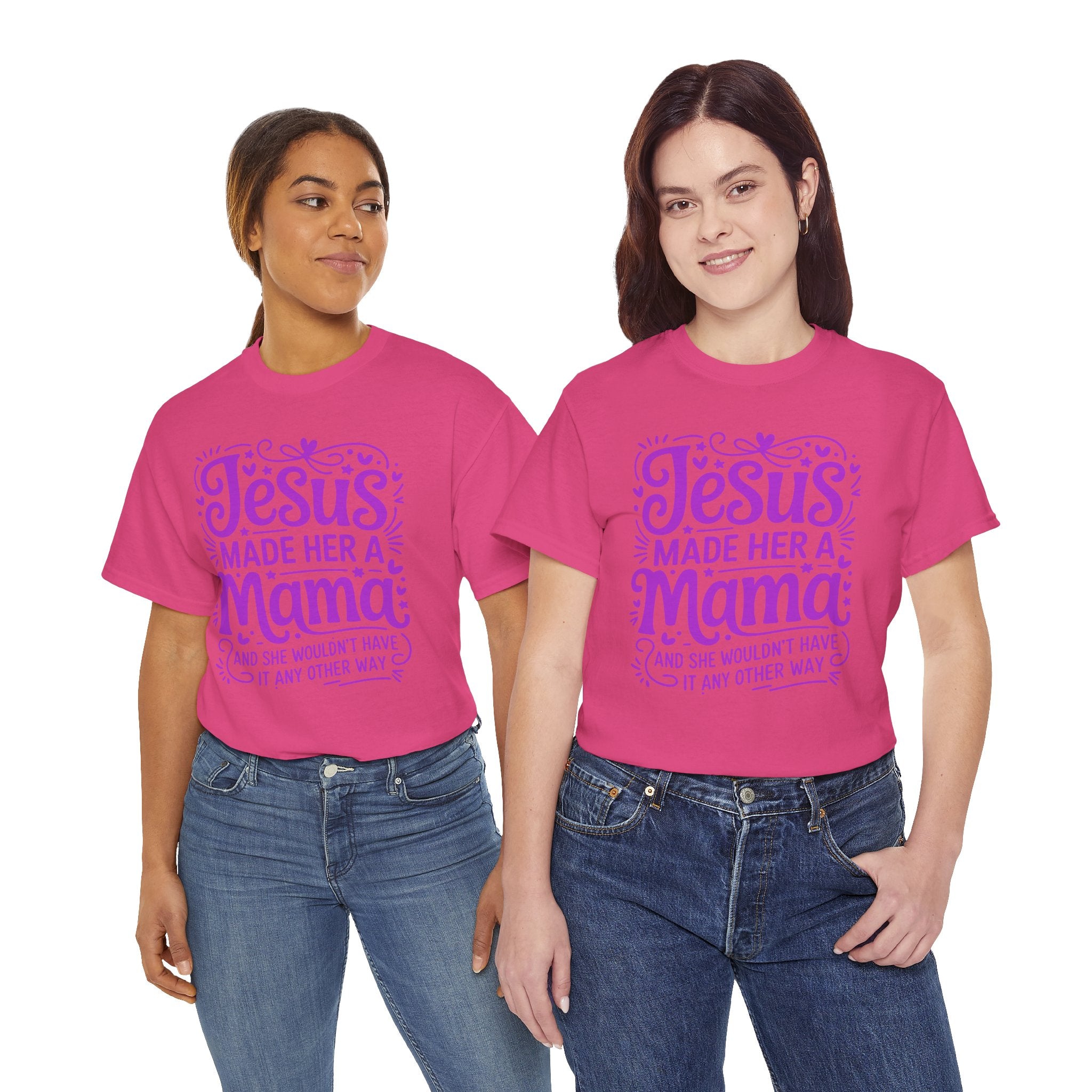 Jesus Made Her a Mama — Christian MamaUnisex Cotton T-Shirt