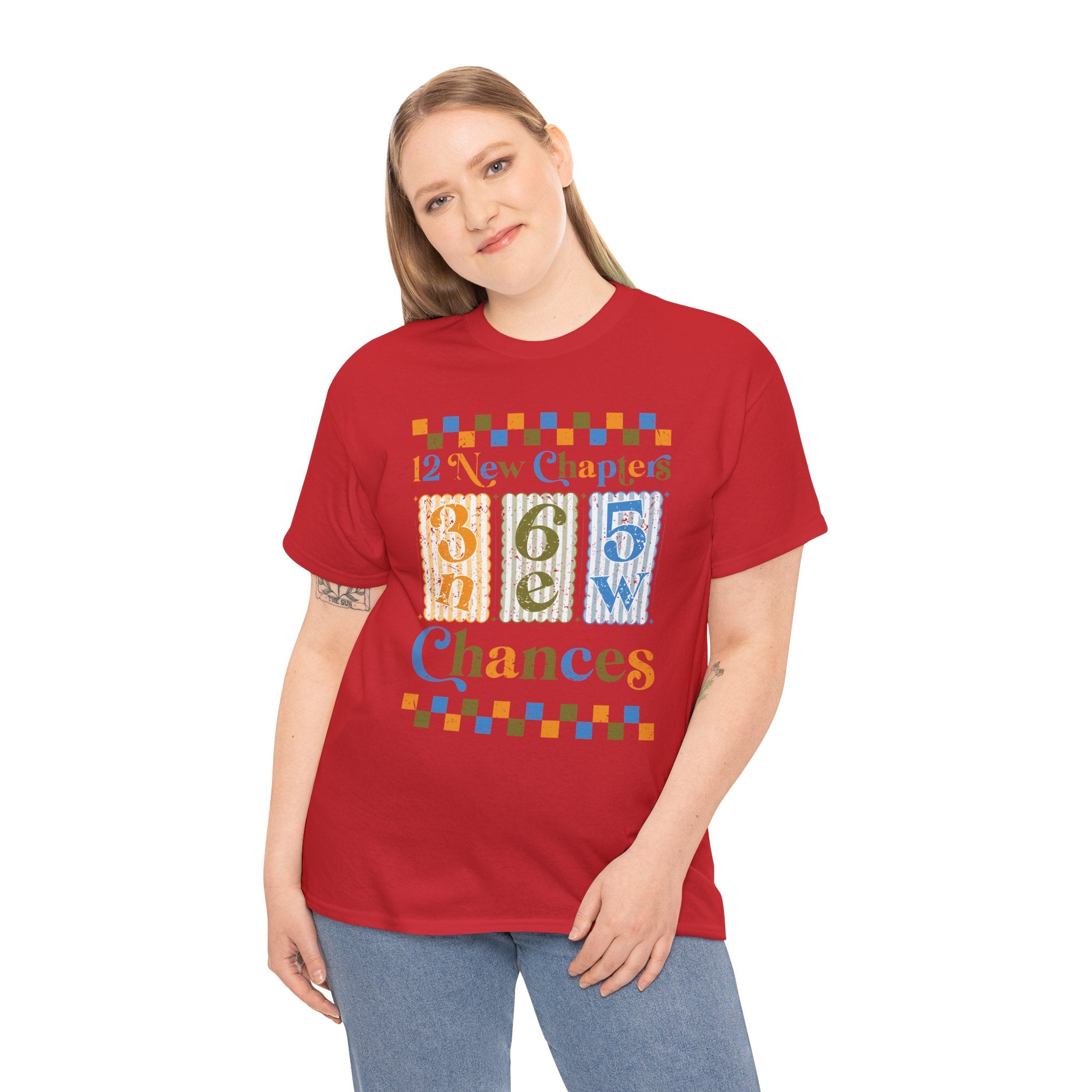 12 New Chapters 365 New Chances Vintage Tee — Fresh Start Inspirational Unisex Cotton Tee