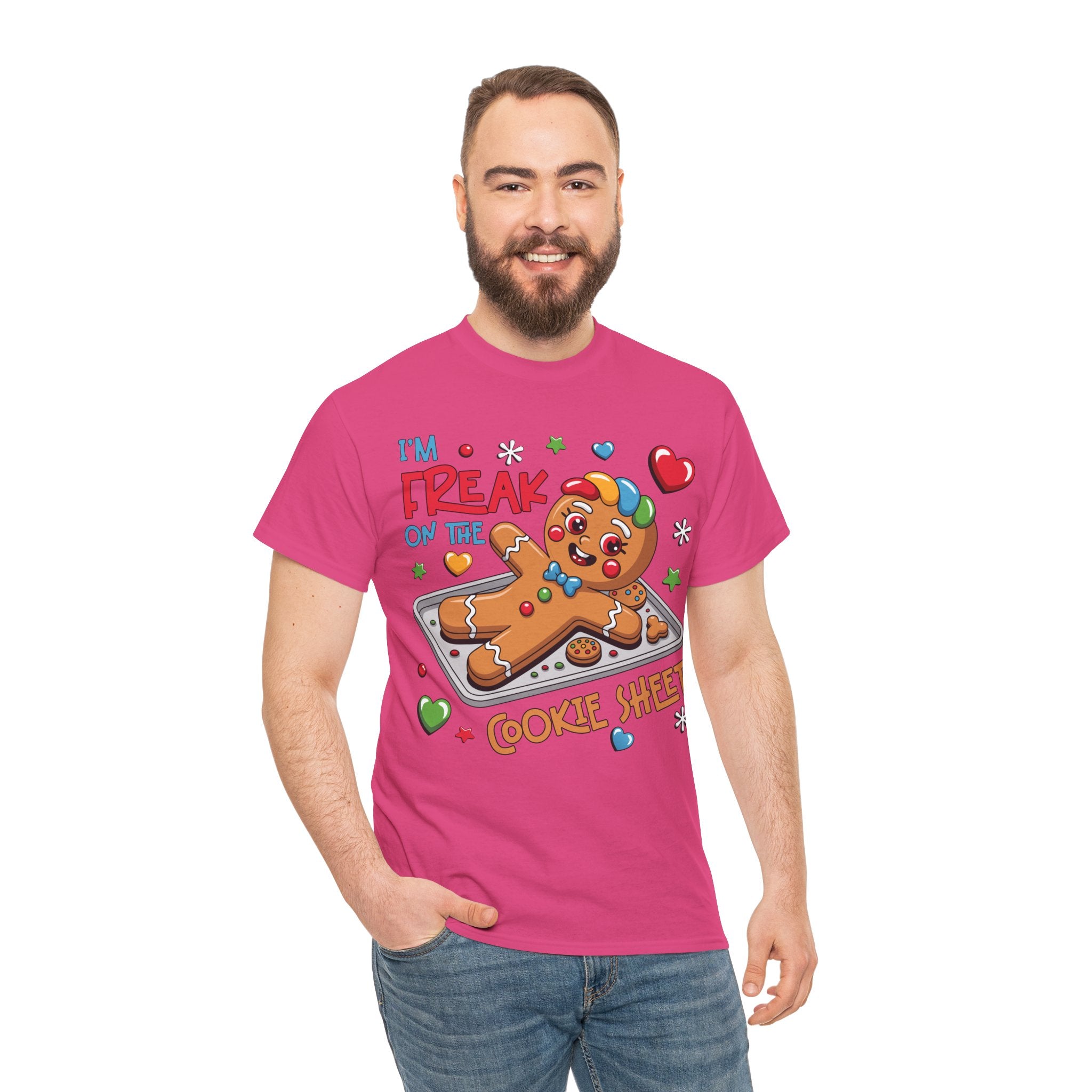 Gingerbread ‘I’m Freak on the Cookie Sheet’ Unisex Cotton Tee