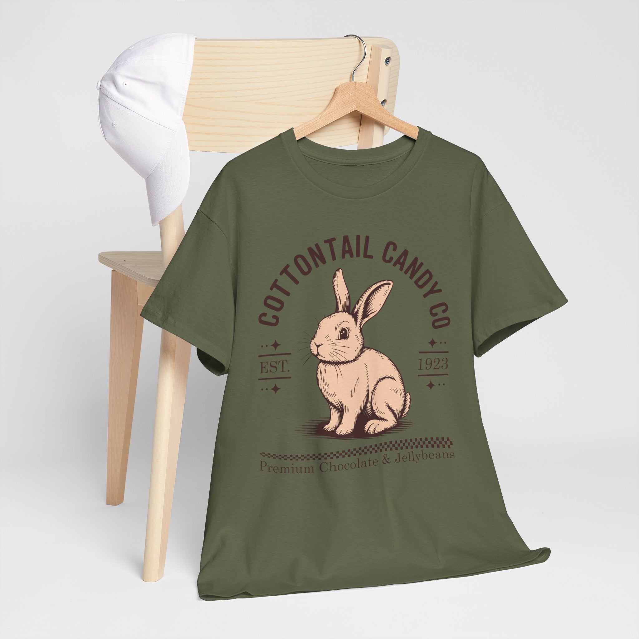 Cottontail Candy Co. Vintage Bunny Unisex Cotton Tee