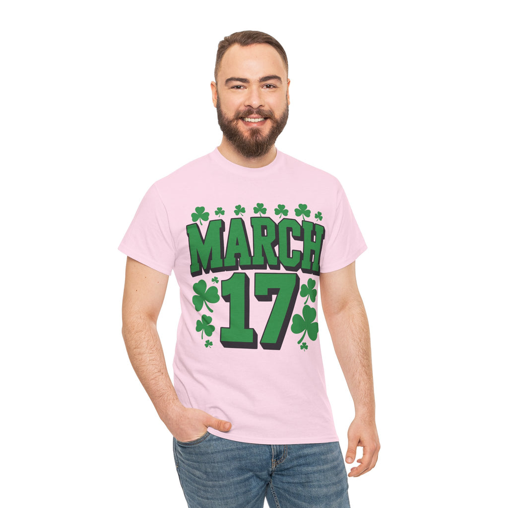St. Patrick’s Day March 17 Shamrock Unisex Cotton T‑Shirt