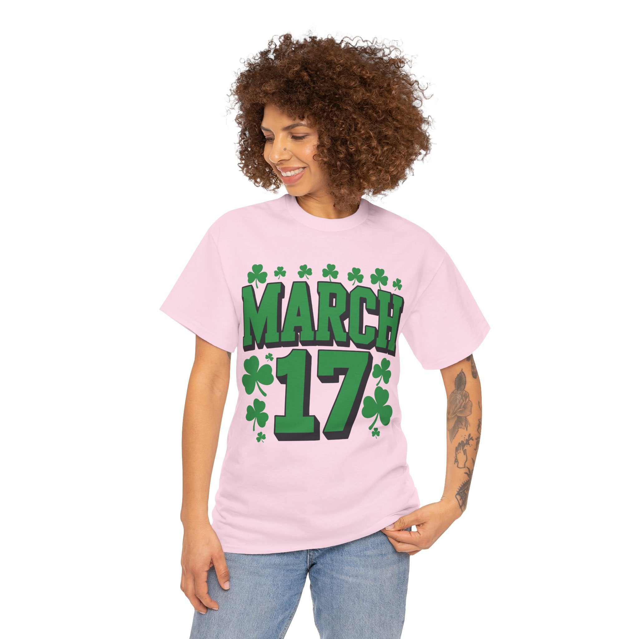 St. Patrick’s Day March 17 Shamrock Unisex Cotton T‑Shirt