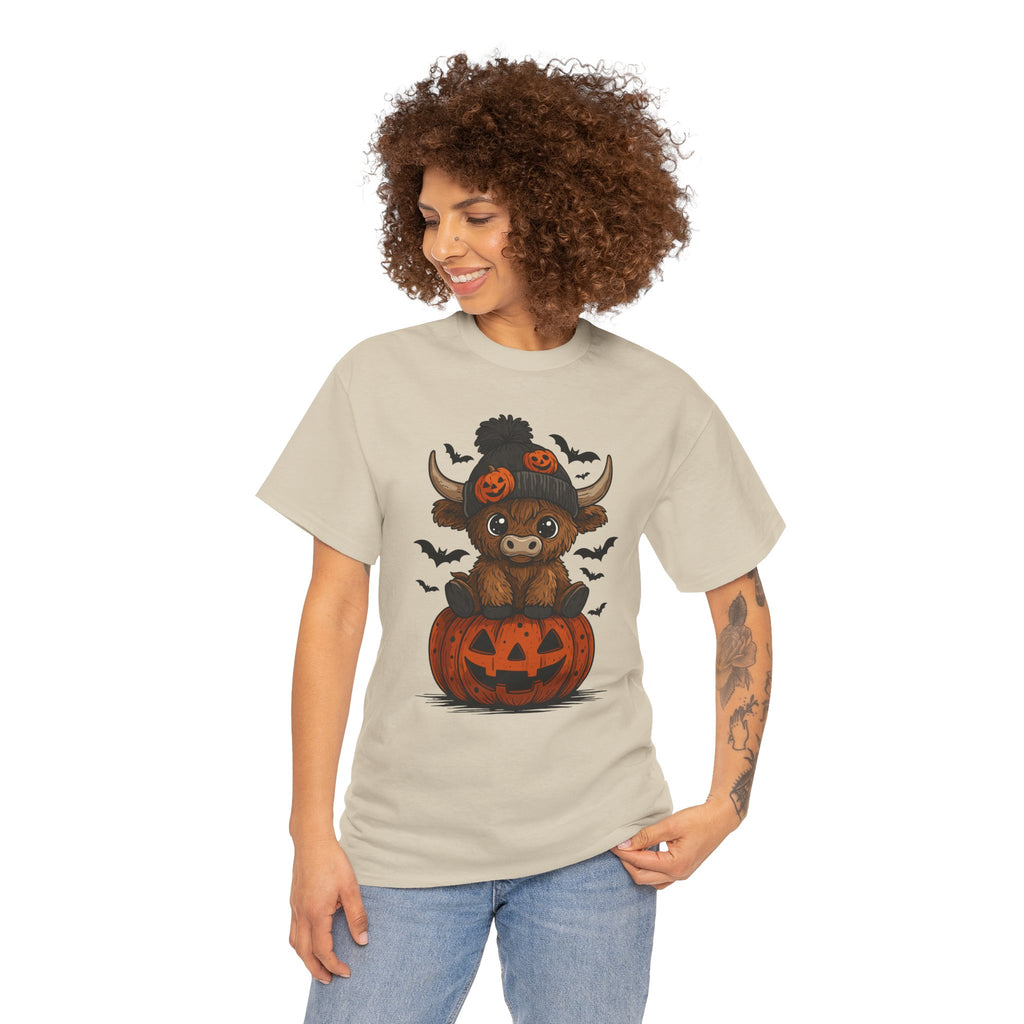 Halloween Cow Unisex Cotton Tshirt
