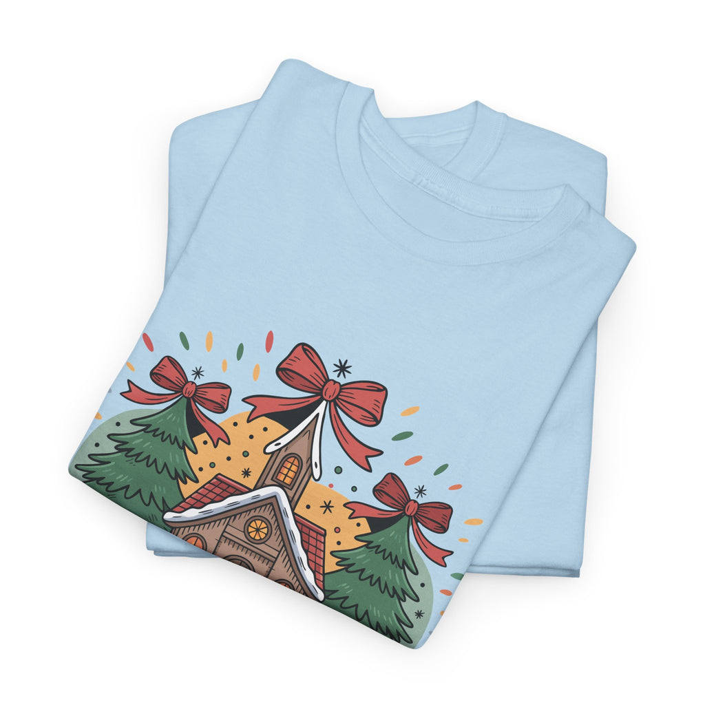 Oh Come Let Us Adore Him Christmas Tee — Church & Trees Holiday Unisex Cotton Tshirt