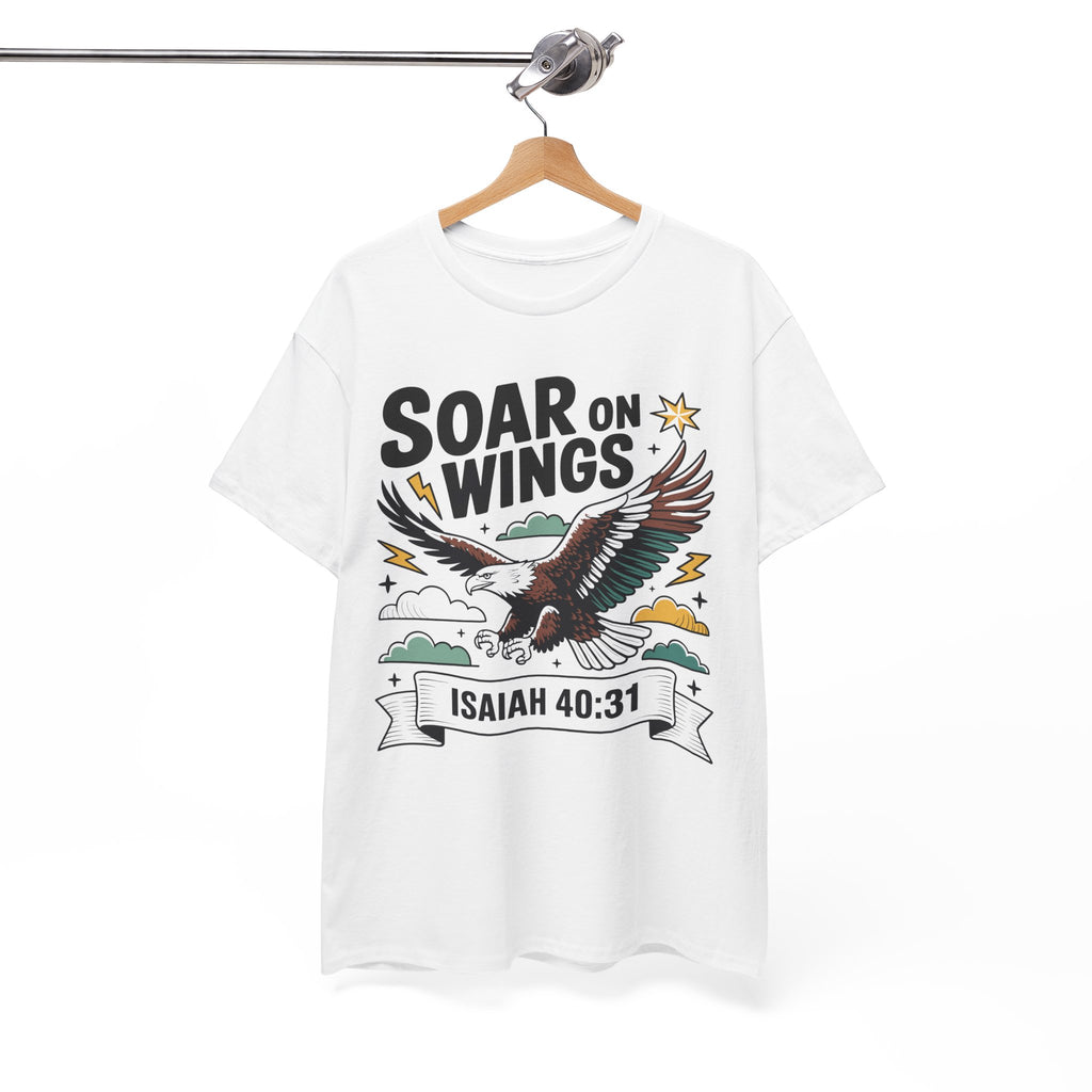 Isaiah 40:31 "Soar on Wings" Eagle Unisex Cotton T-Shirt