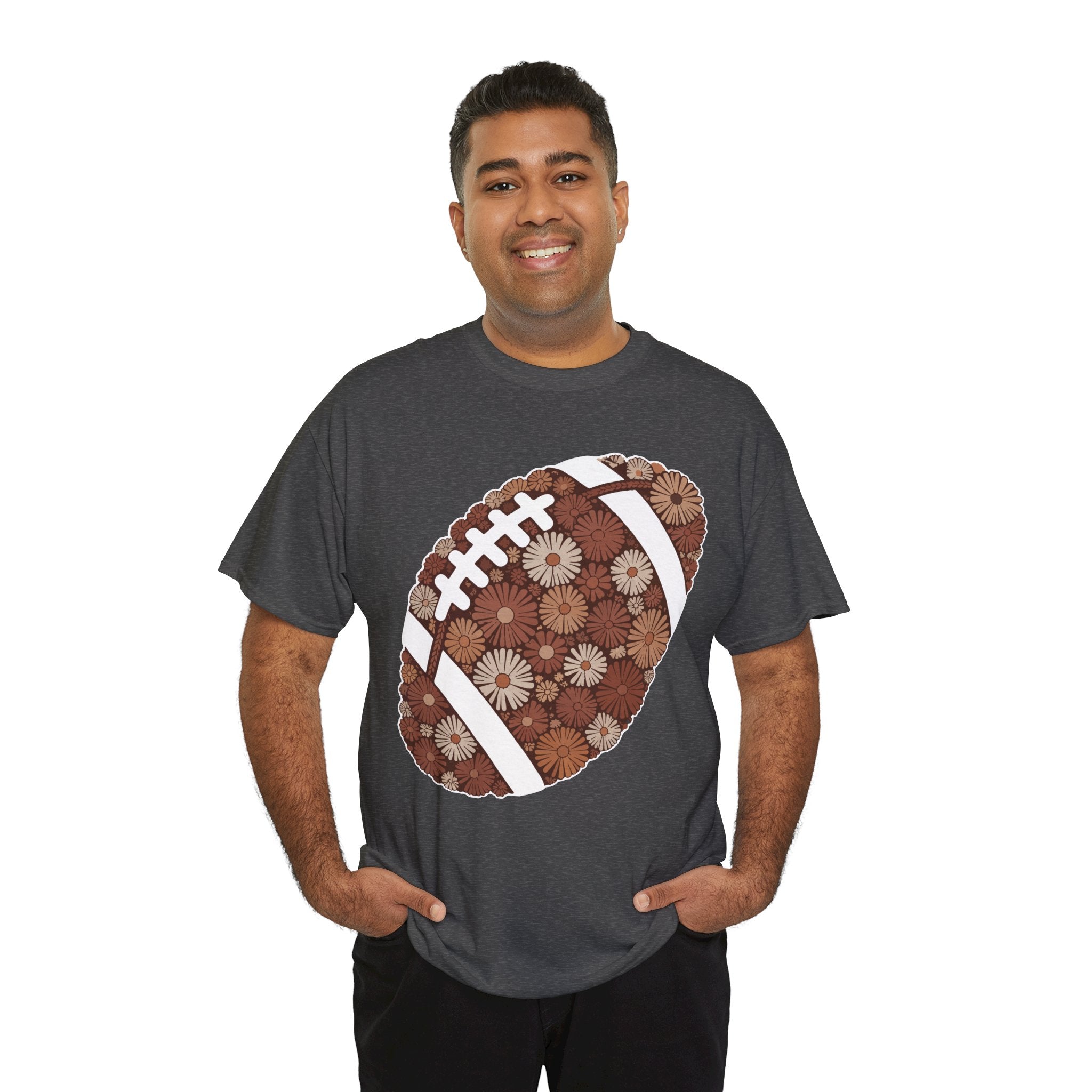 Game Day Touch Down Football Tee — Helmets, Flags & Cheer Icons Unisex Cotton Tee