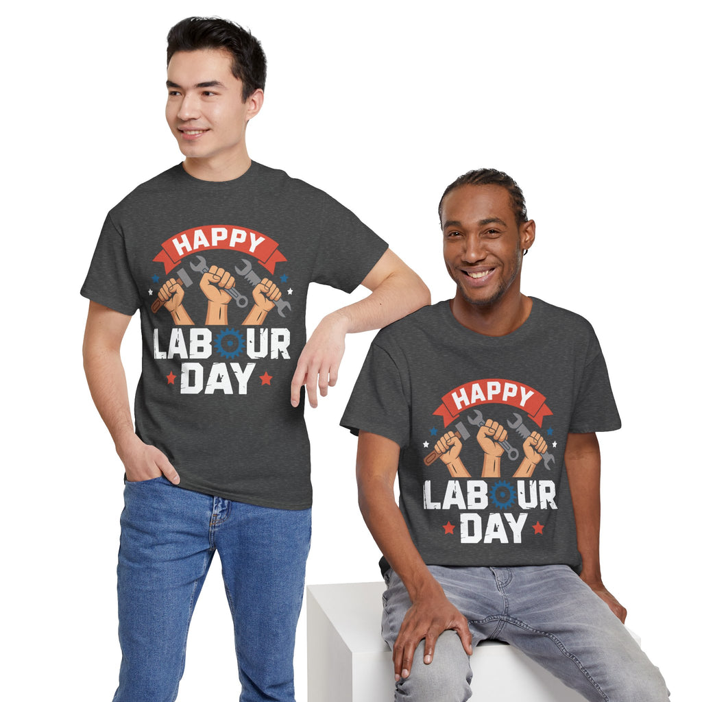 Happy US Labour Day Unisex Heavy Cotton T-Shirt
