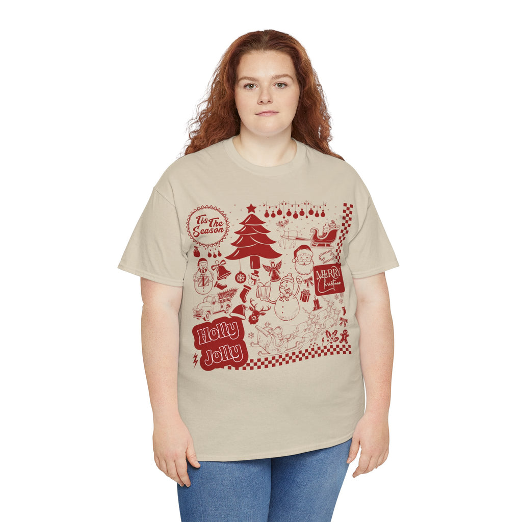 Christmas Festive Unisex Cotton T-shirt