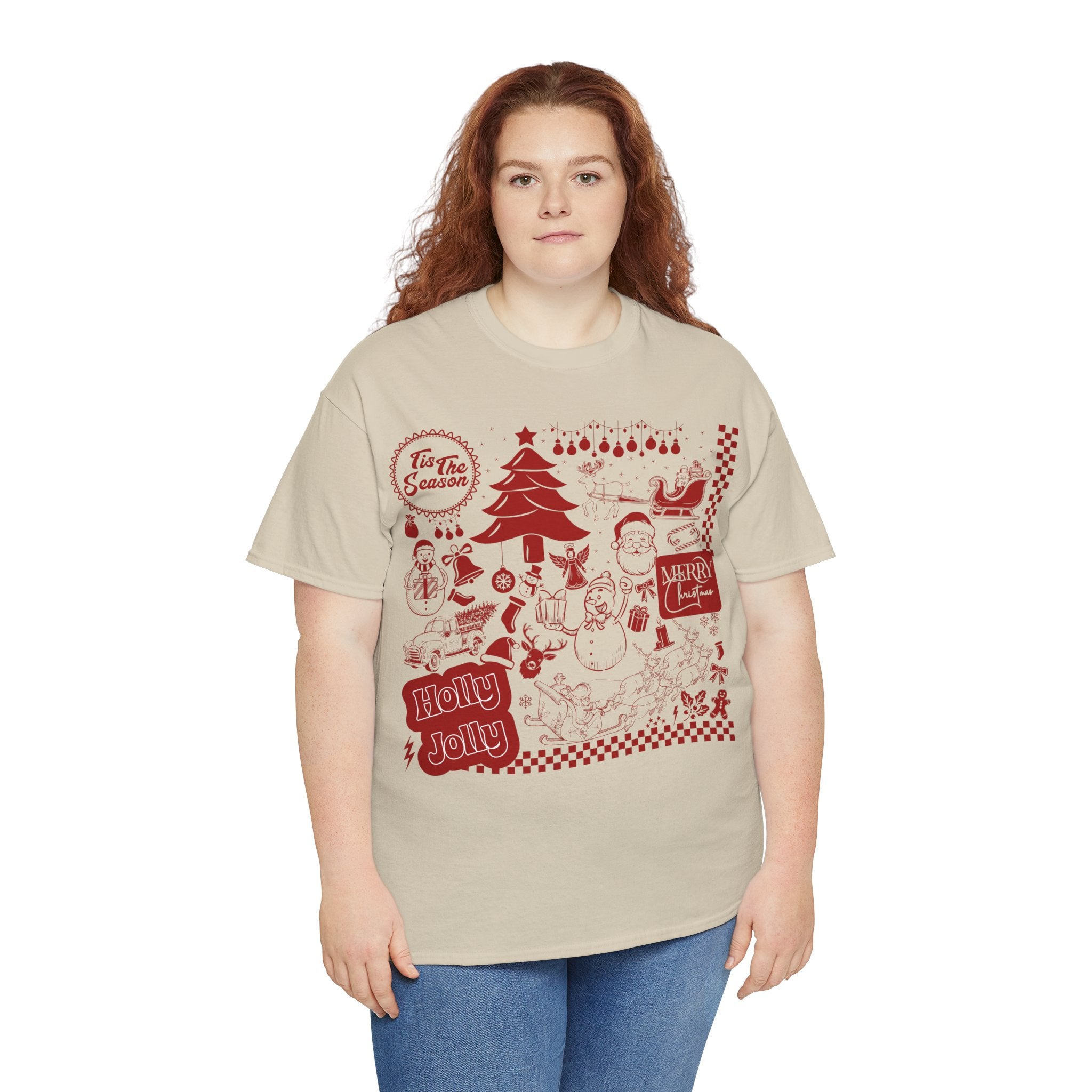 Christmas Festive Unisex Cotton T-shirt